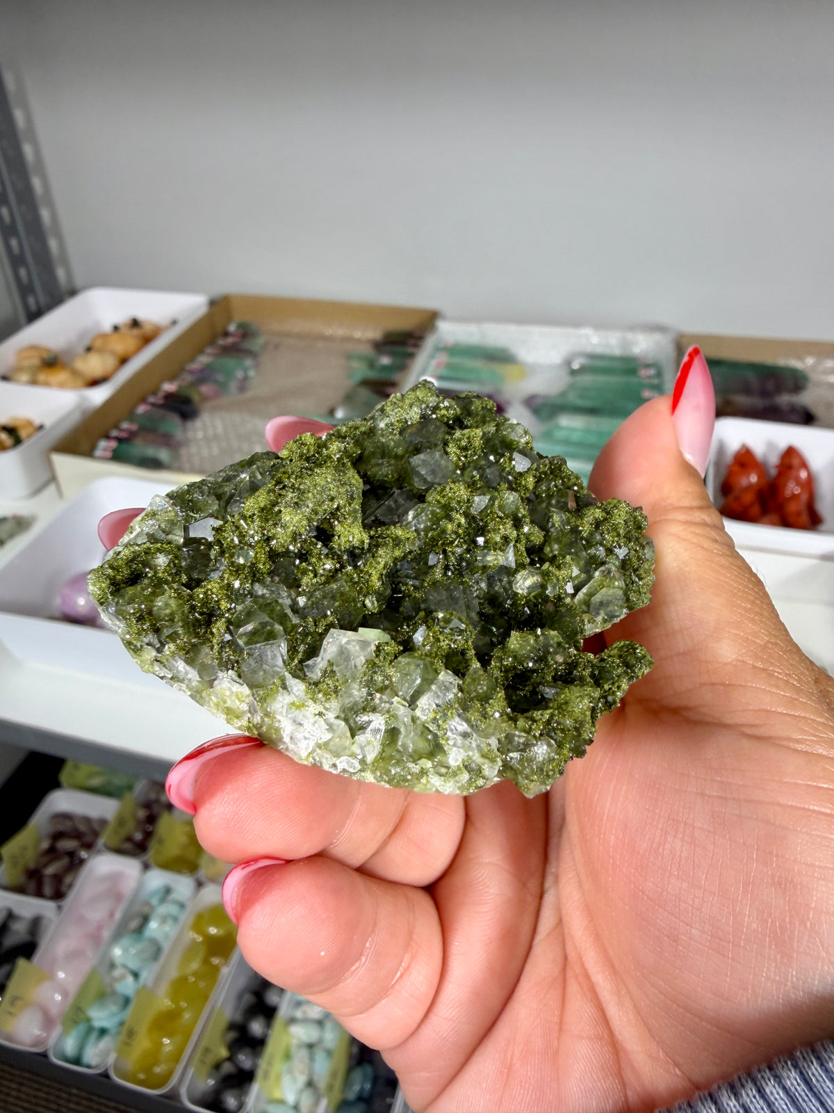 Gorgeous Epidote In Quartz Specimen | Turkey | Opt 96