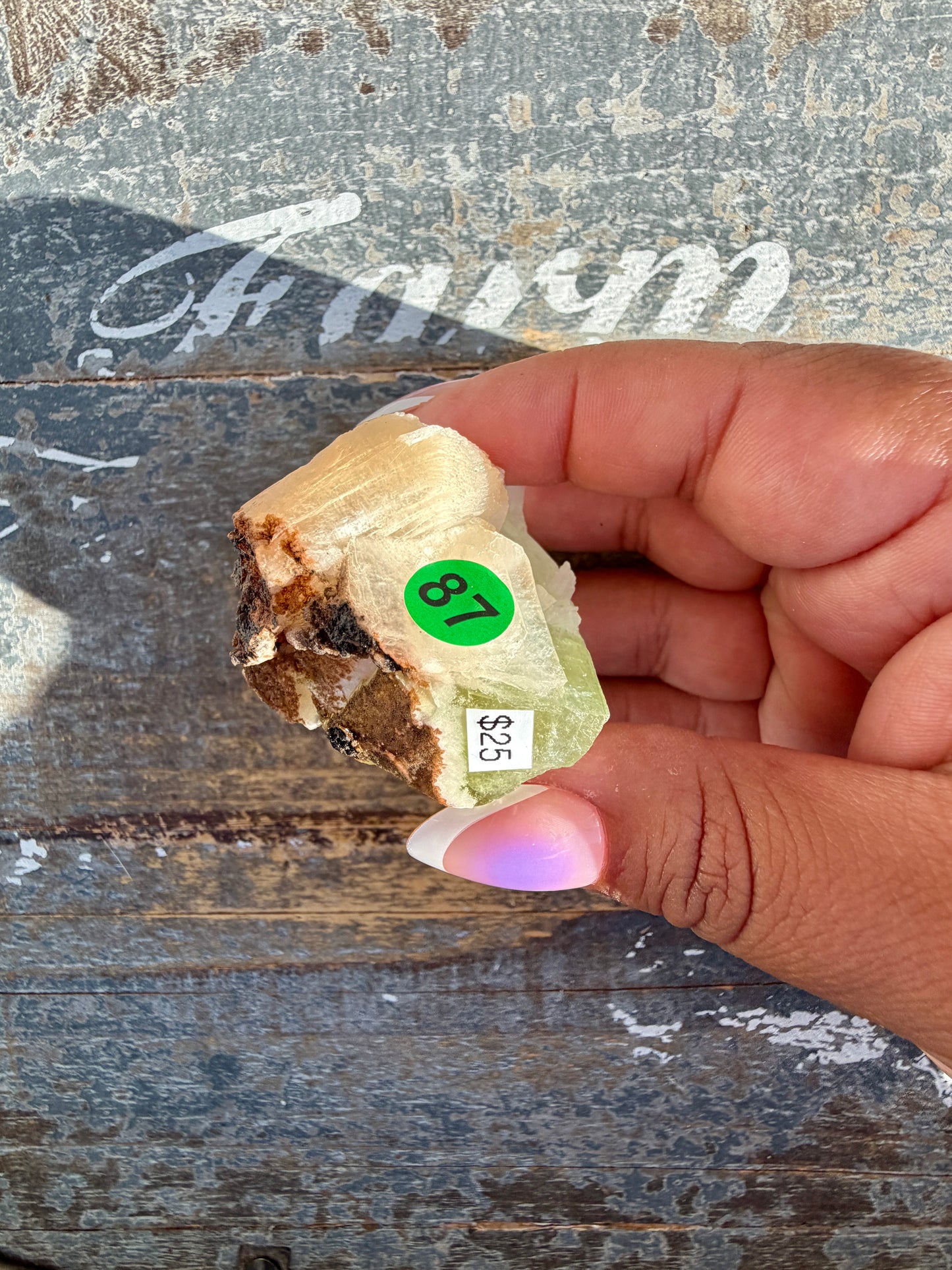Gorgeous Green Apophyllite with Stilbite | India | Opt 87