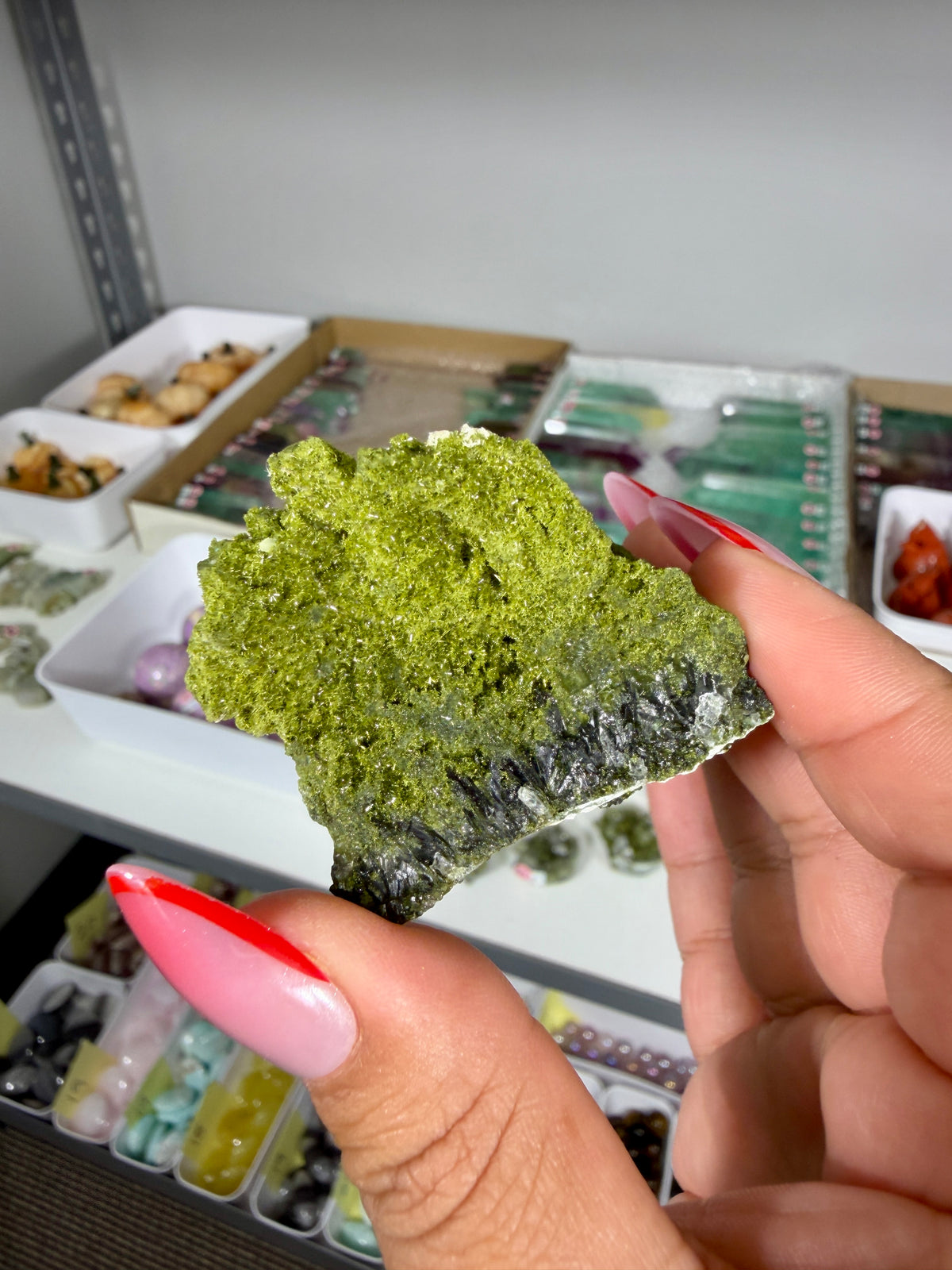 Gorgeous Epidote In Quartz Specimen | Turkey | Opt 90