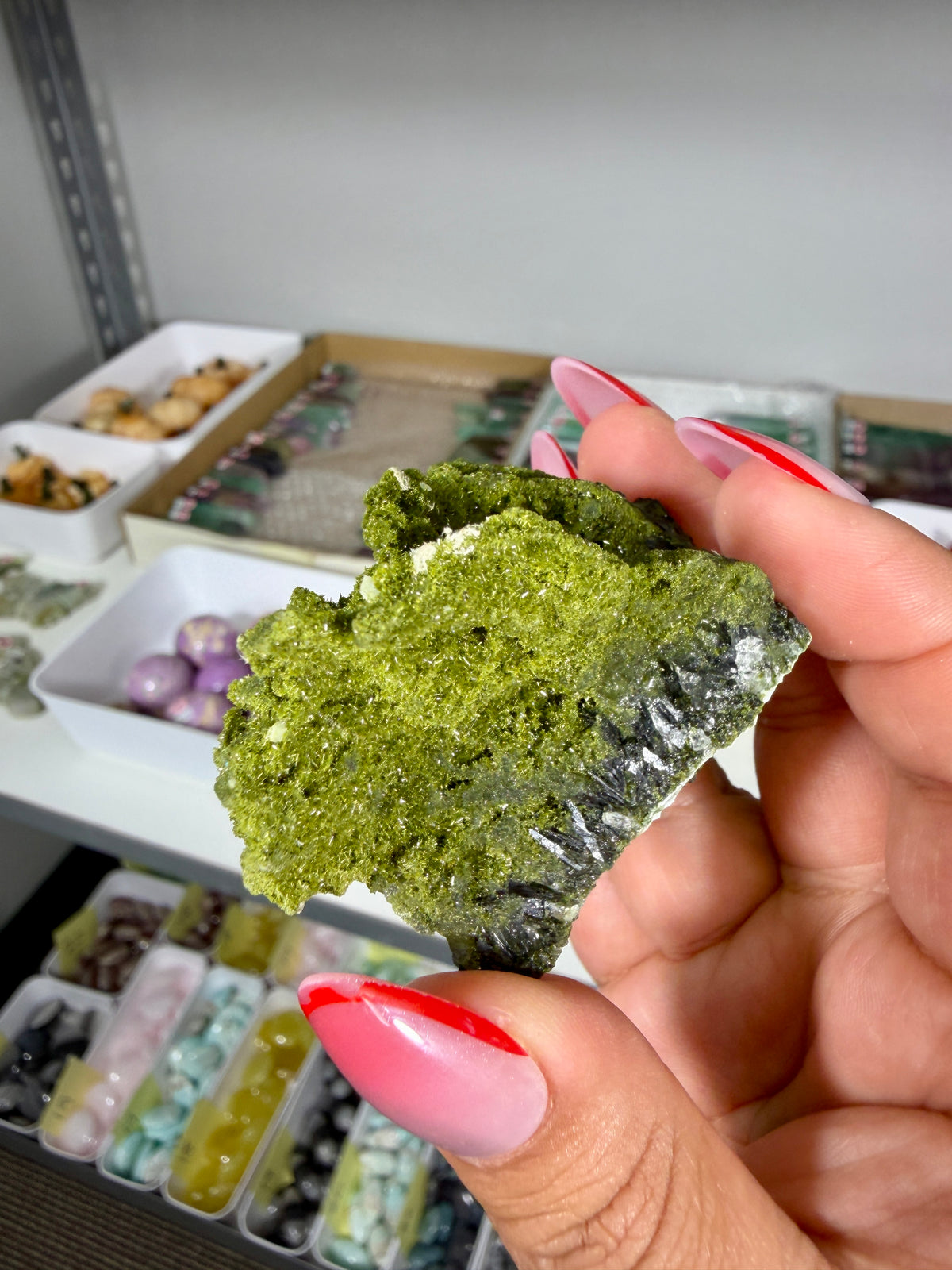 Gorgeous Epidote In Quartz Specimen | Turkey | Opt 90