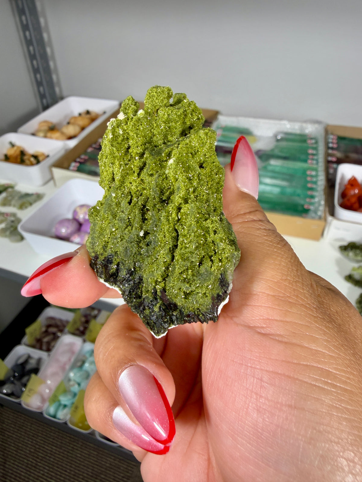 Gorgeous Epidote In Quartz Specimen | Turkey | Opt 90