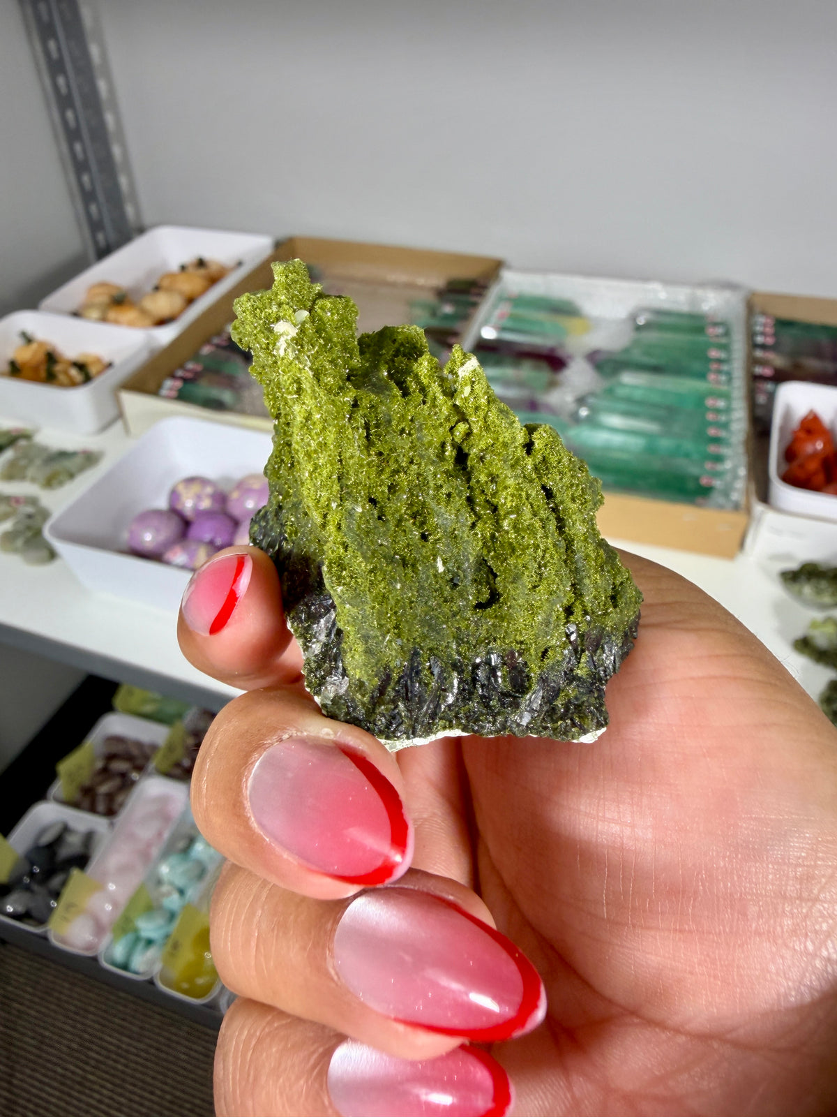 Gorgeous Epidote In Quartz Specimen | Turkey | Opt 90
