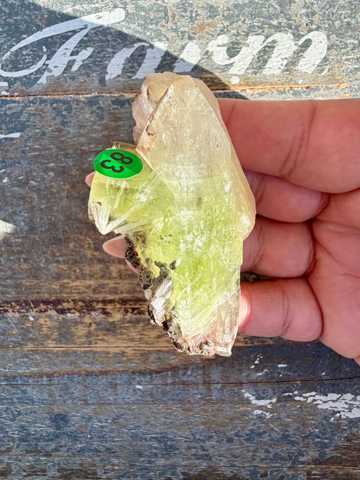 Gorgeous Green Apophyllite with Stilbite | India | Opt 83