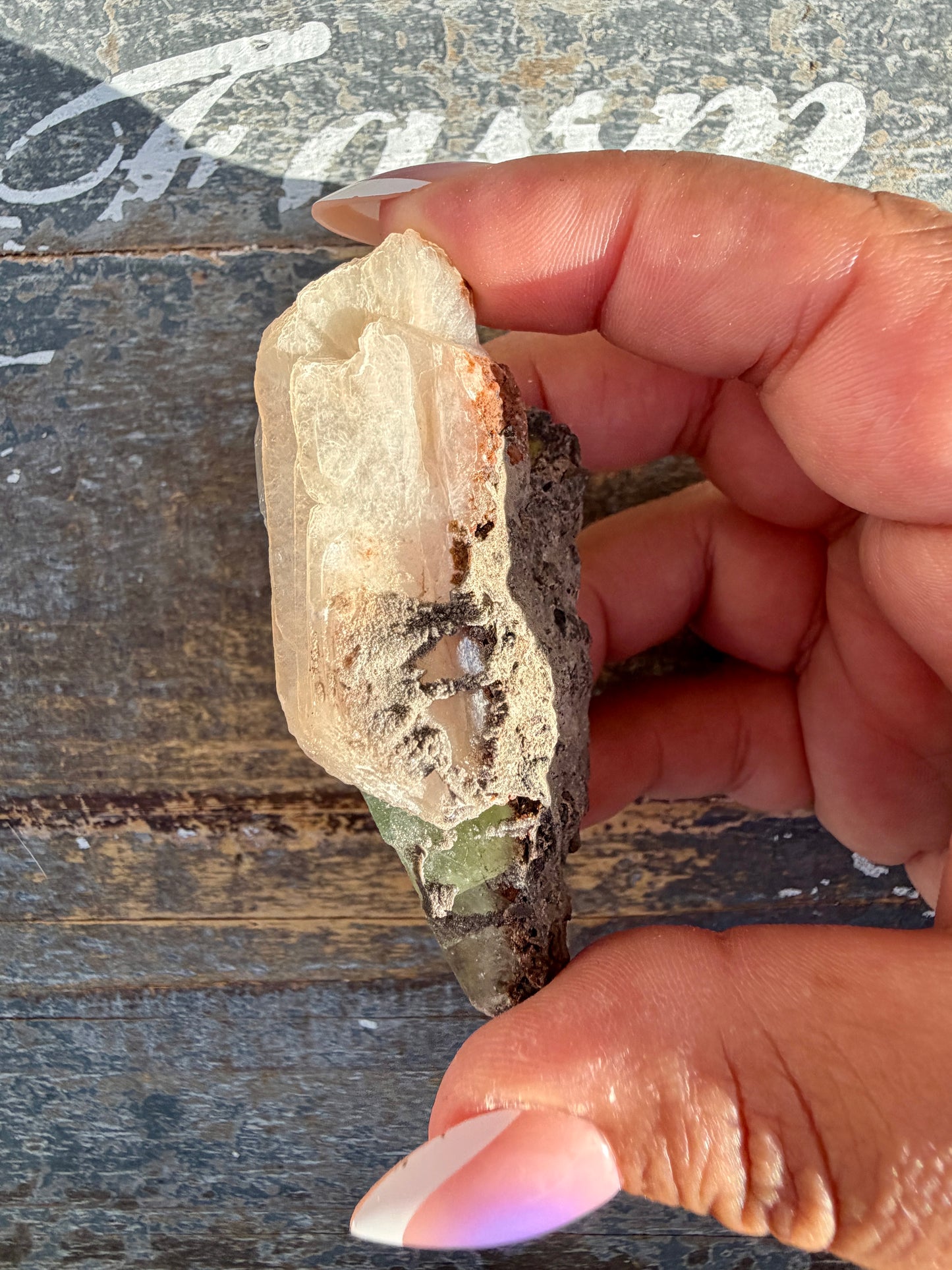 Gorgeous Green Apophyllite with Stilbite | India | Opt 83