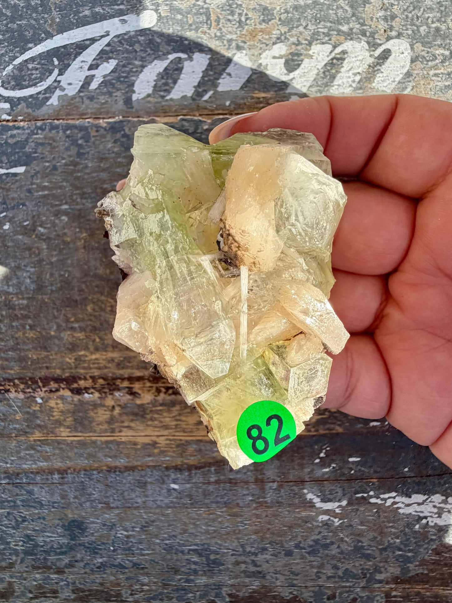 Gorgeous Green Apophyllite with Stilbite | India | Opt 82