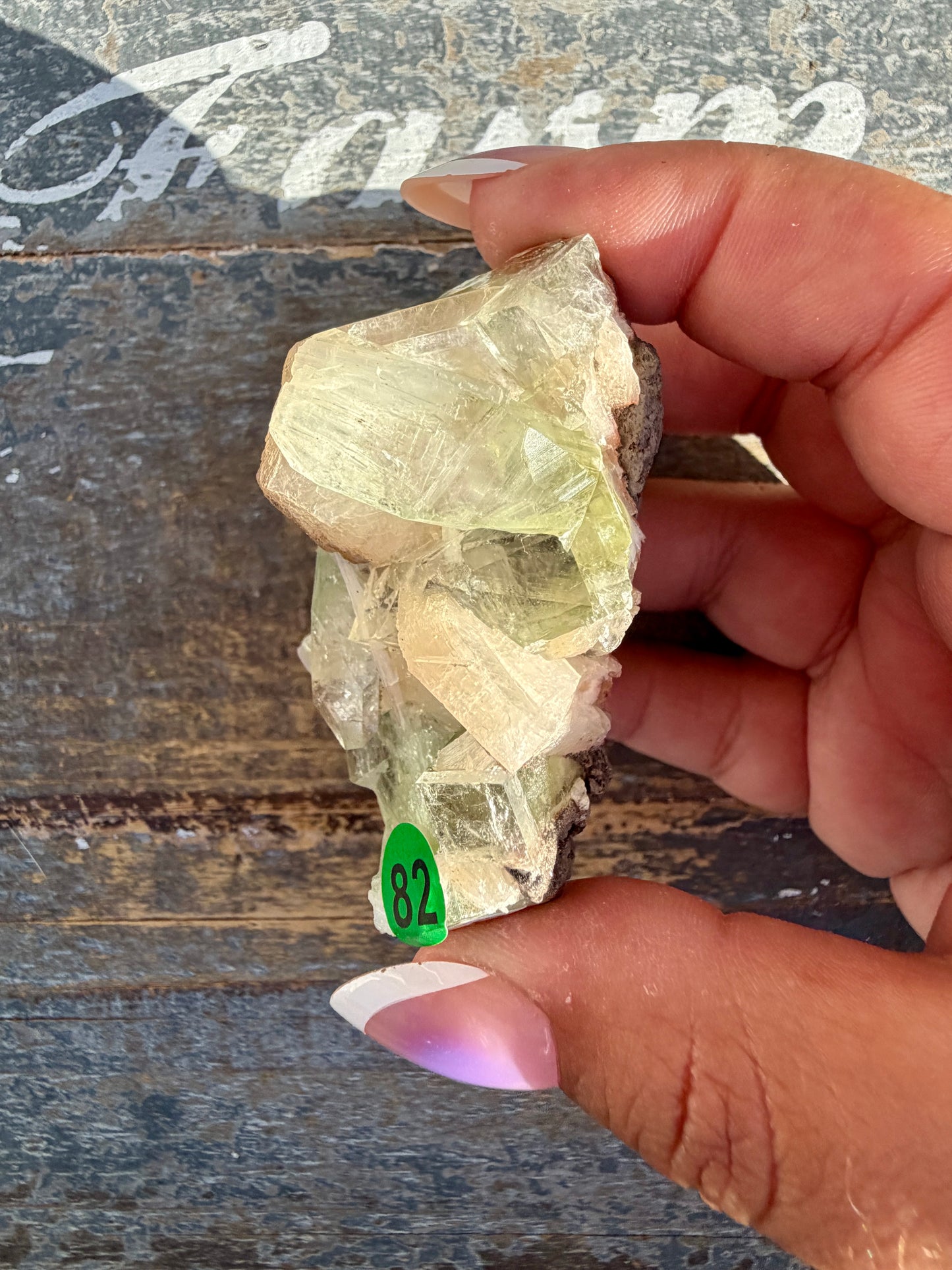 Gorgeous Green Apophyllite with Stilbite | India | Opt 82