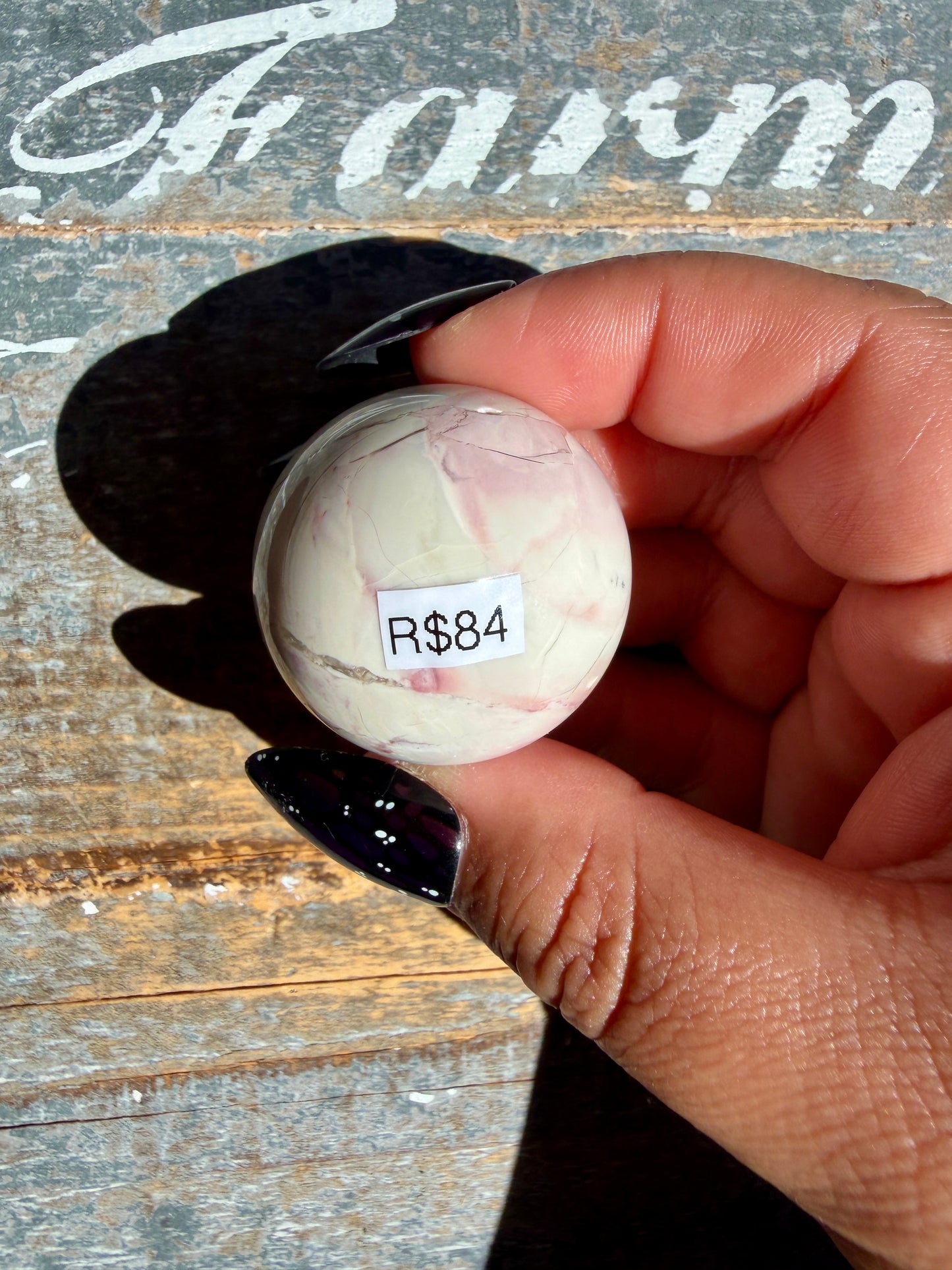 Gorgeous Hyacinth Jasper Mini Sphere | Opt R