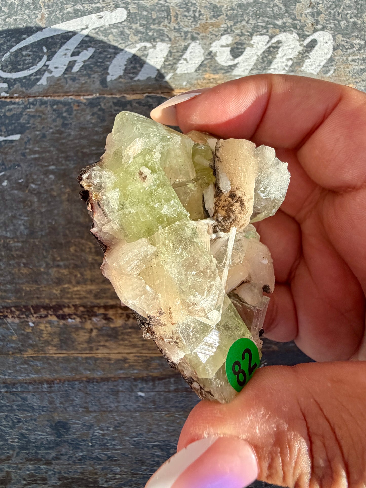 Gorgeous Green Apophyllite with Stilbite | India | Opt 82