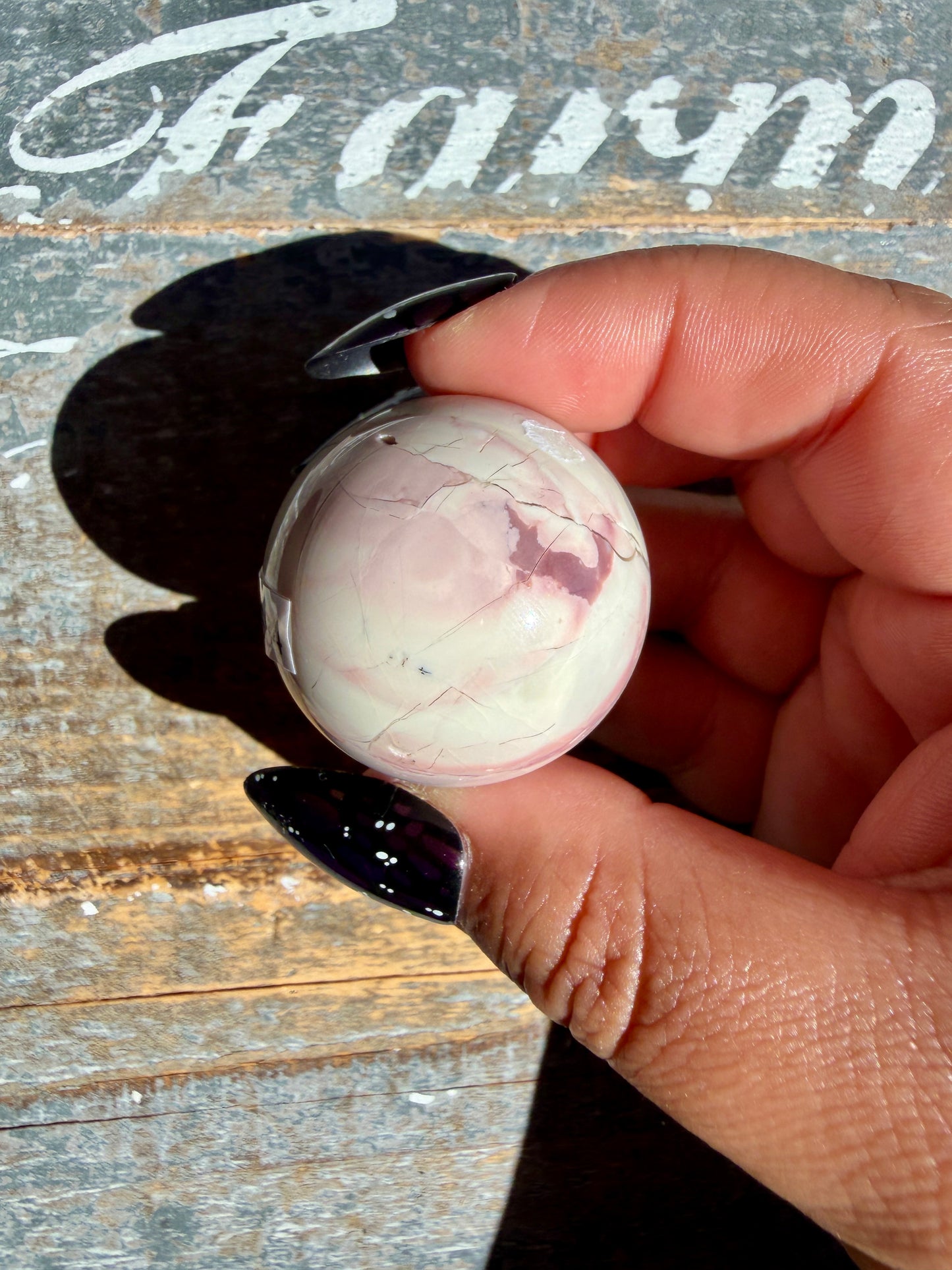 Gorgeous Hyacinth Jasper Mini Sphere | Opt R