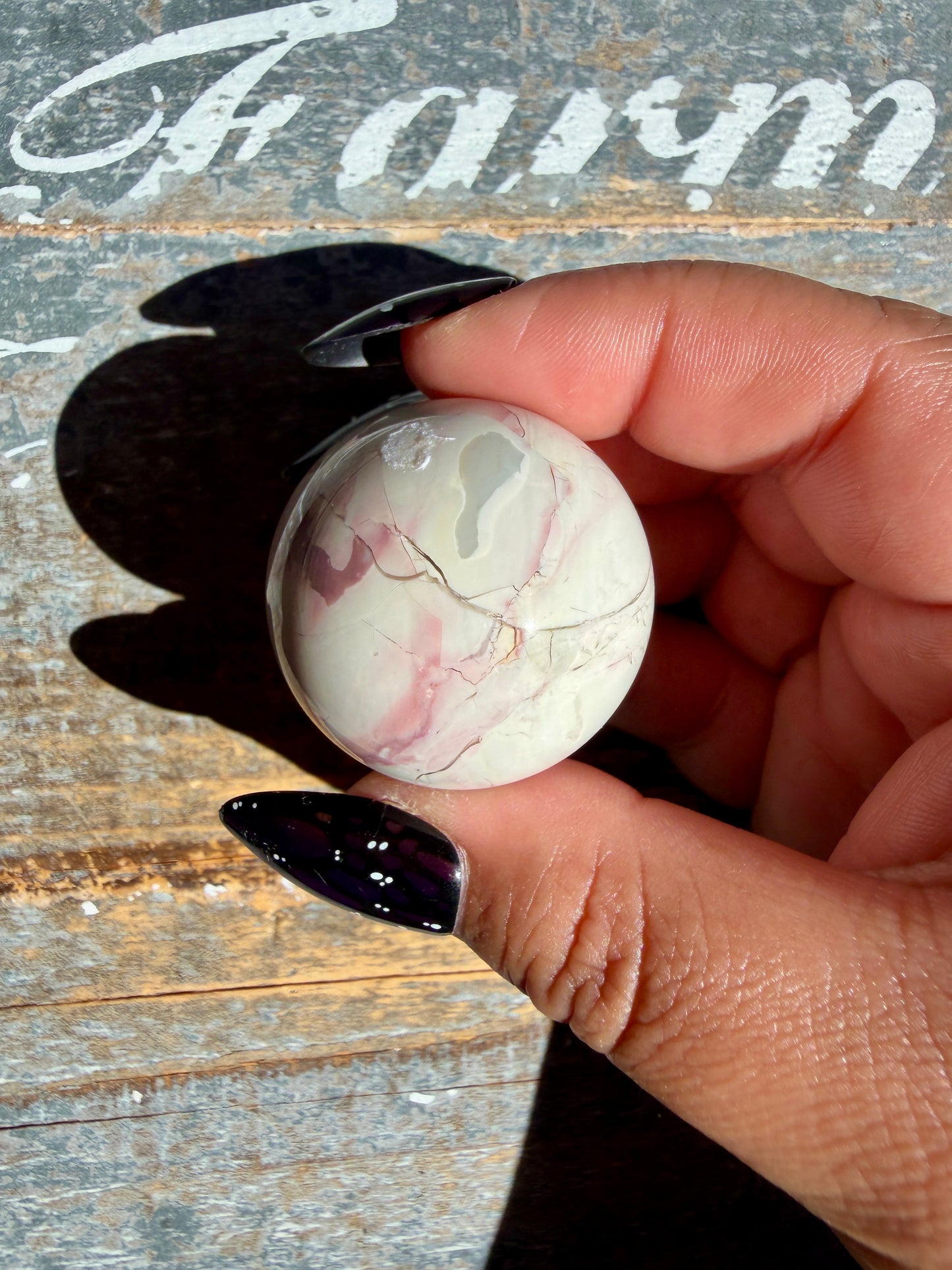 Gorgeous Hyacinth Jasper Mini Sphere | Opt R