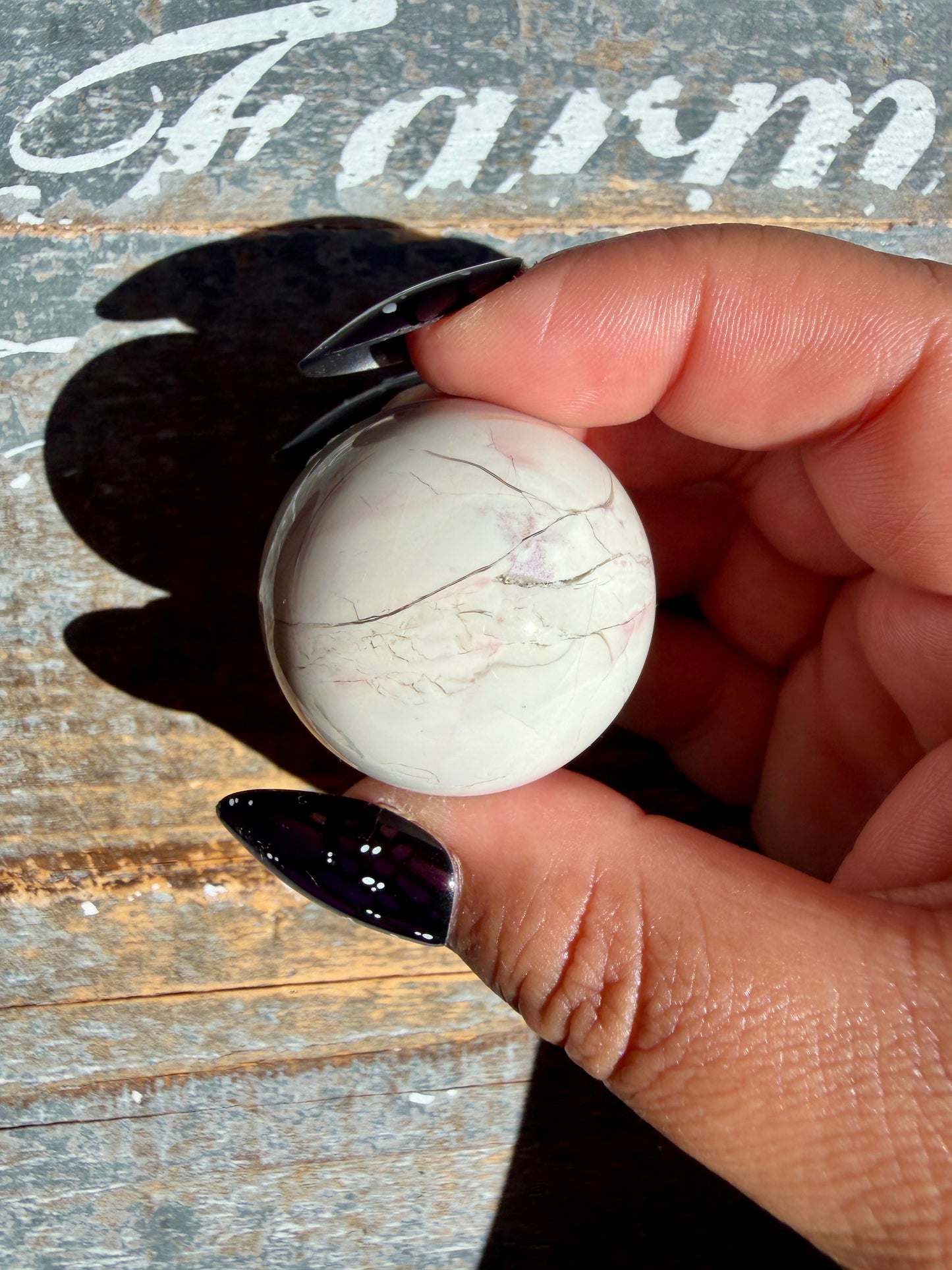 Gorgeous Hyacinth Jasper Mini Sphere | Opt R
