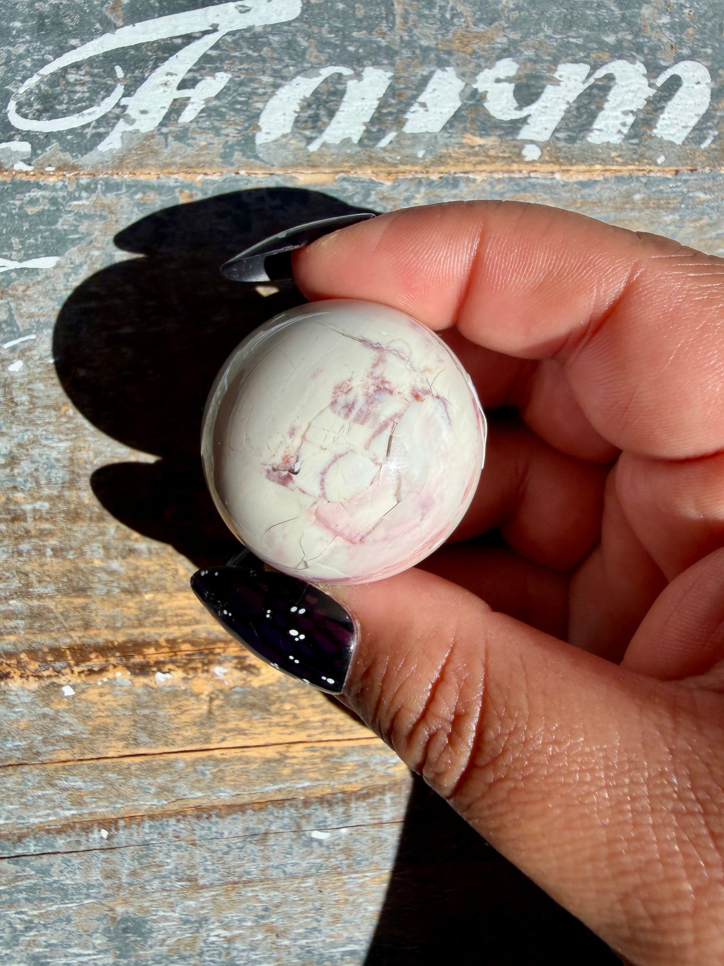 Gorgeous Hyacinth Jasper Mini Sphere | Opt R