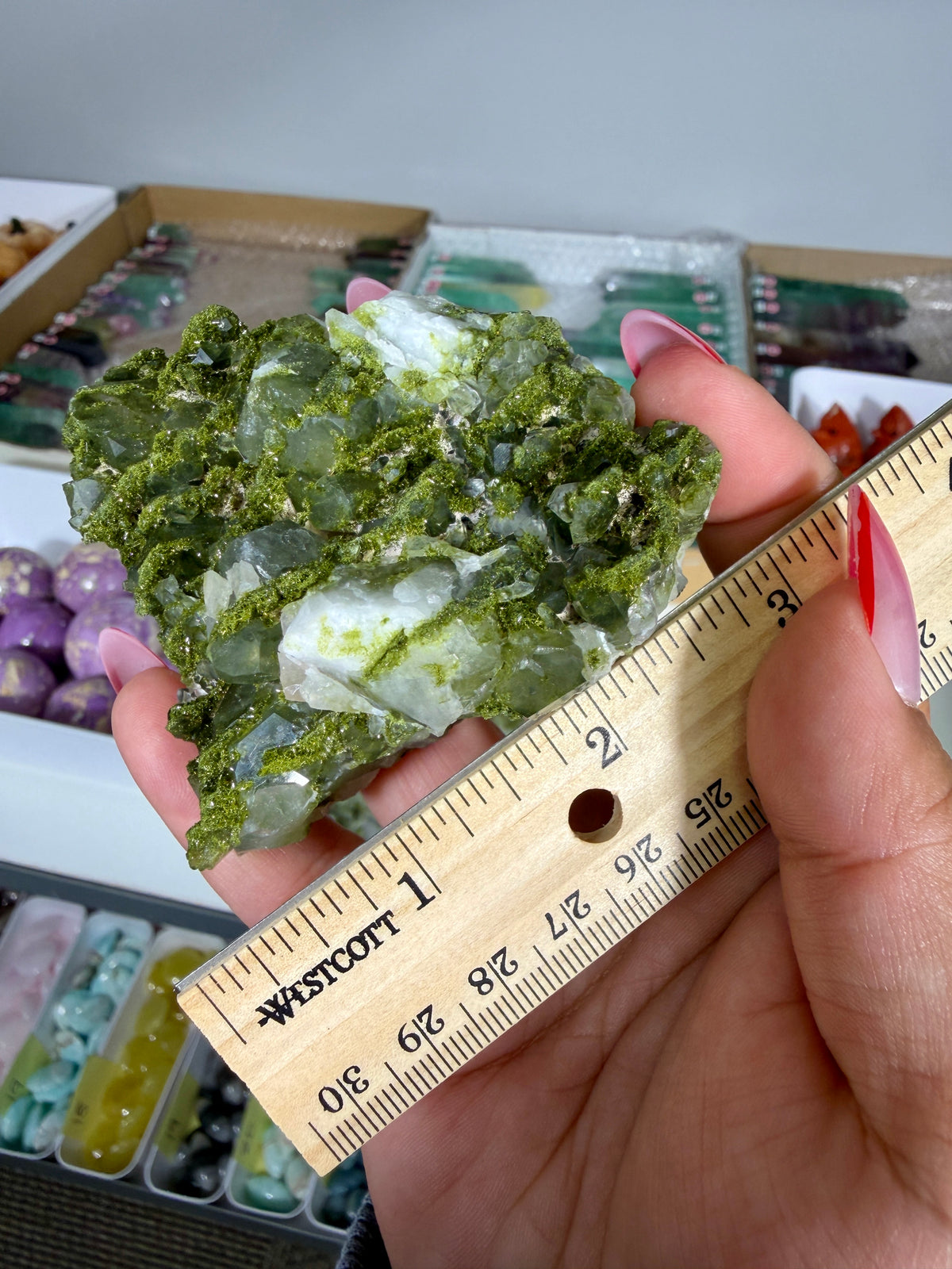 Gorgeous Epidote In Quartz Specimen | Turkey | Opt 97