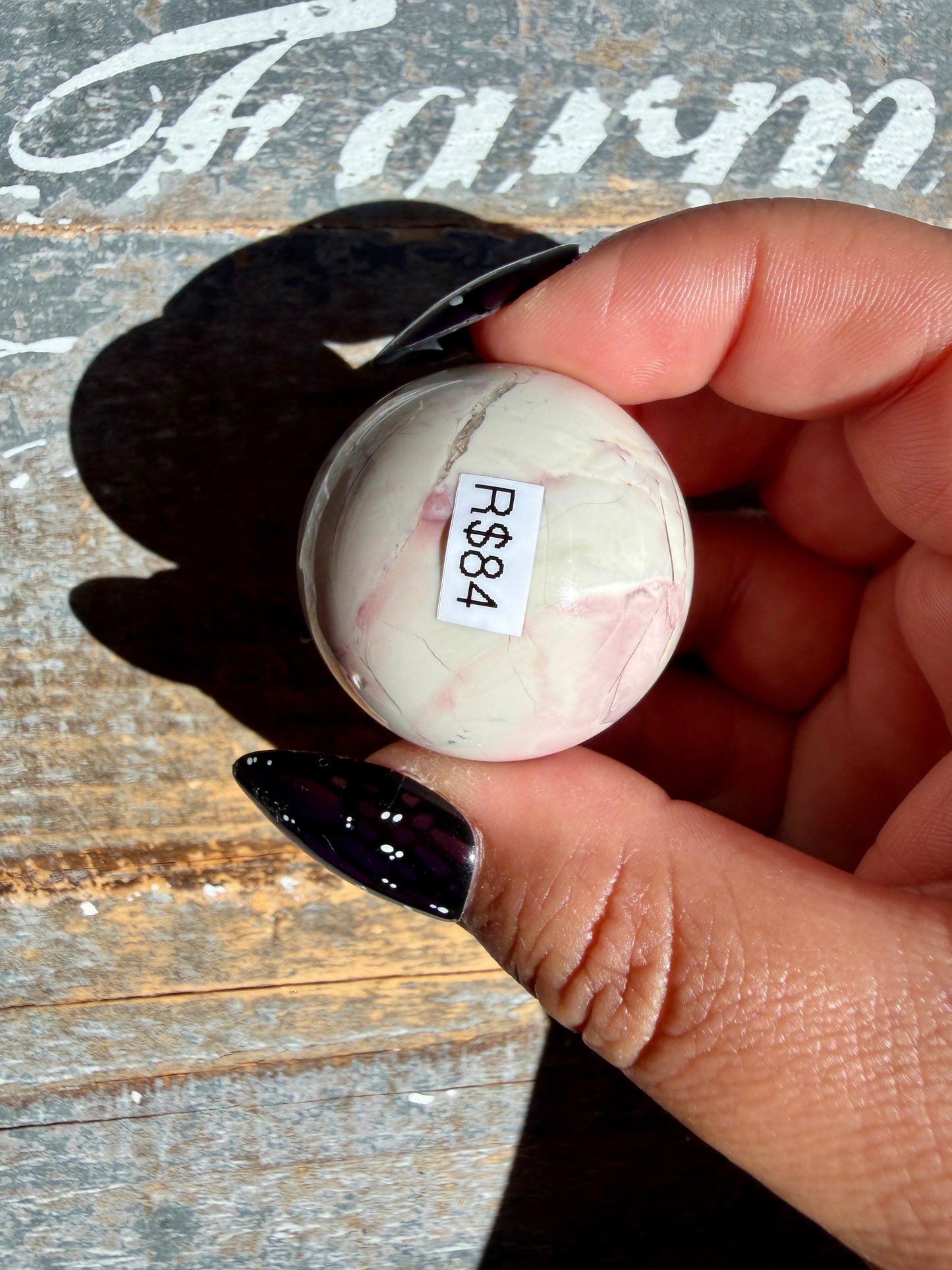 Gorgeous Hyacinth Jasper Mini Sphere | Opt R