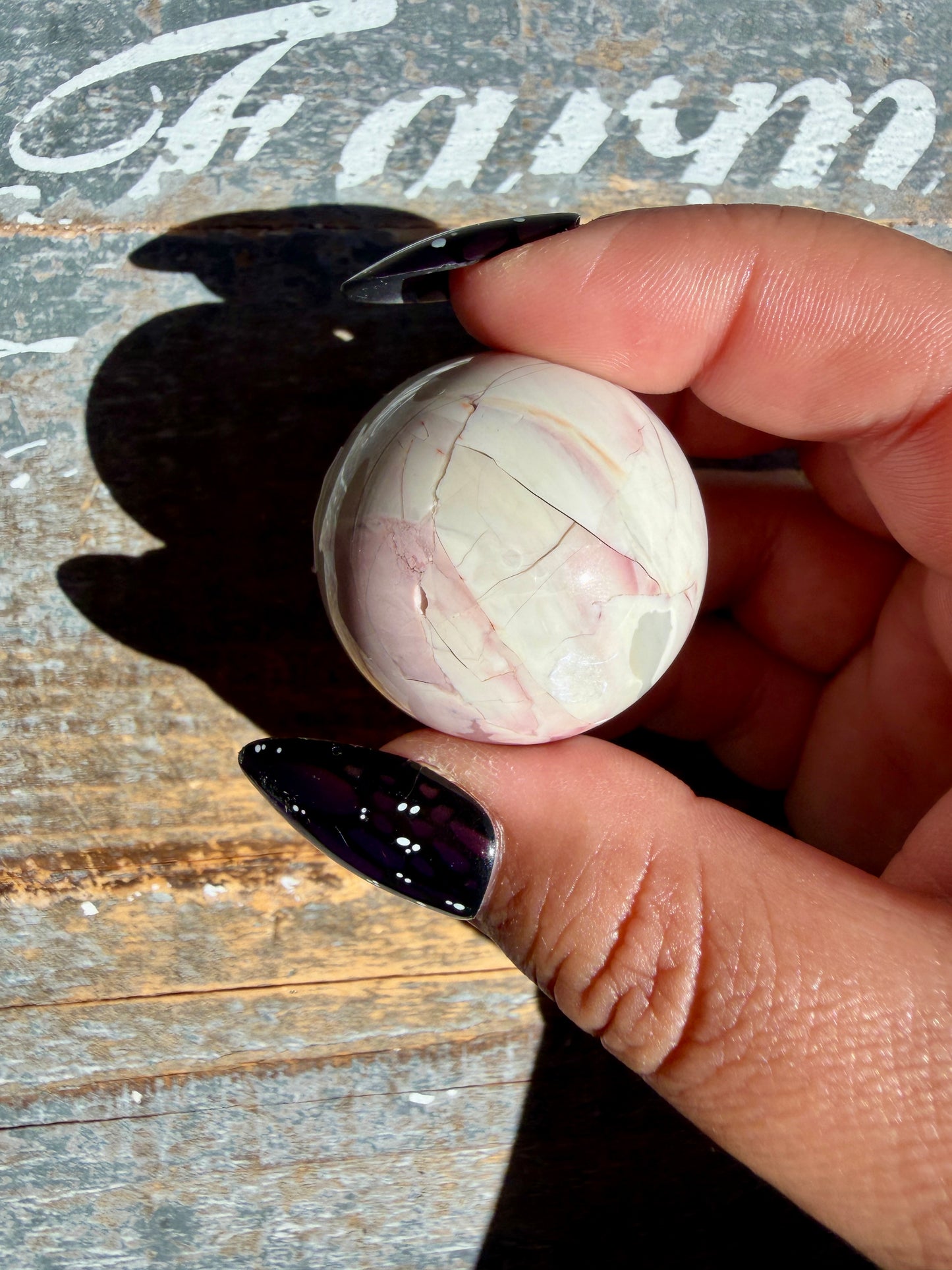 Gorgeous Hyacinth Jasper Mini Sphere | Opt R
