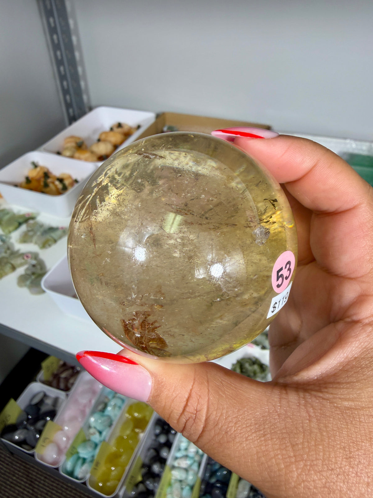 Gorgeous Natural Citrine Sphere from the Congo | Opt 53