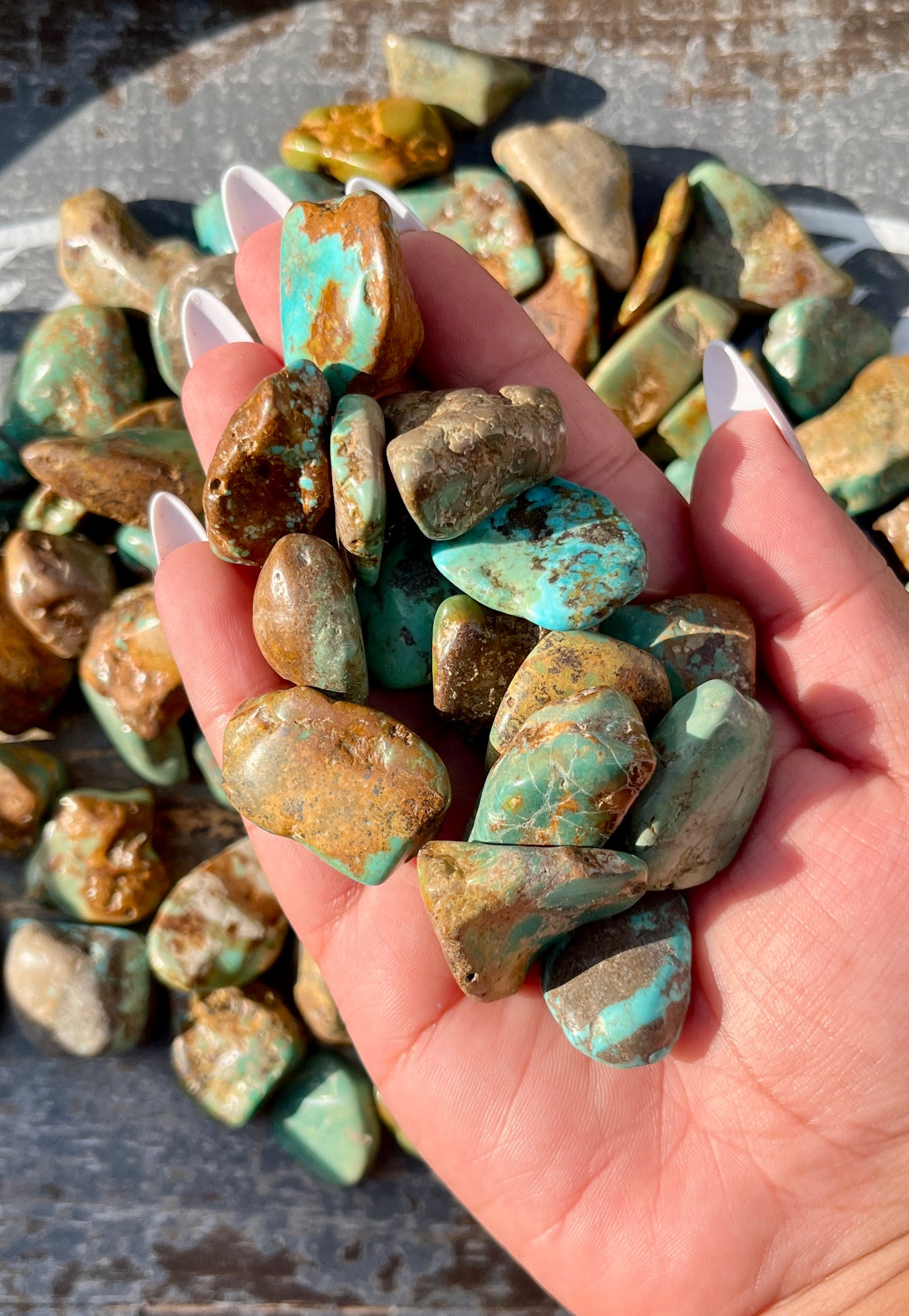 One (1) Gorgeous Authentic Natural Turquoise Tumble from Arizona