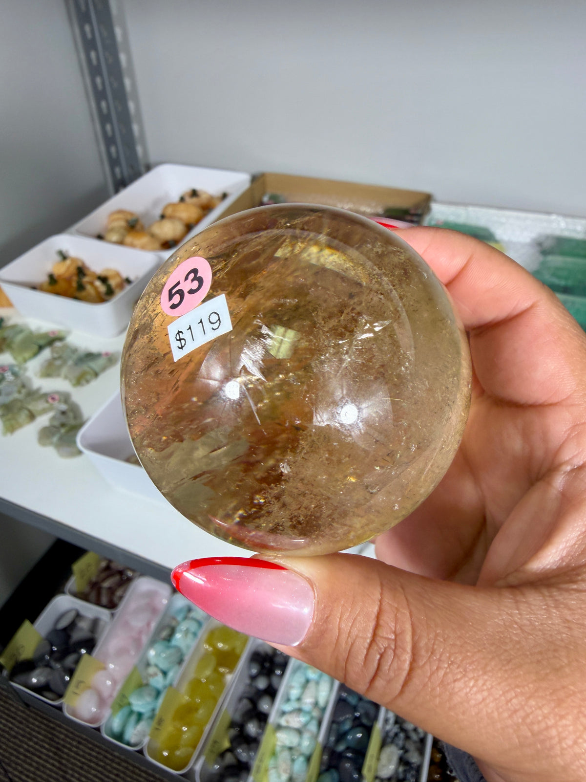 Gorgeous Natural Citrine Sphere from the Congo | Opt 53