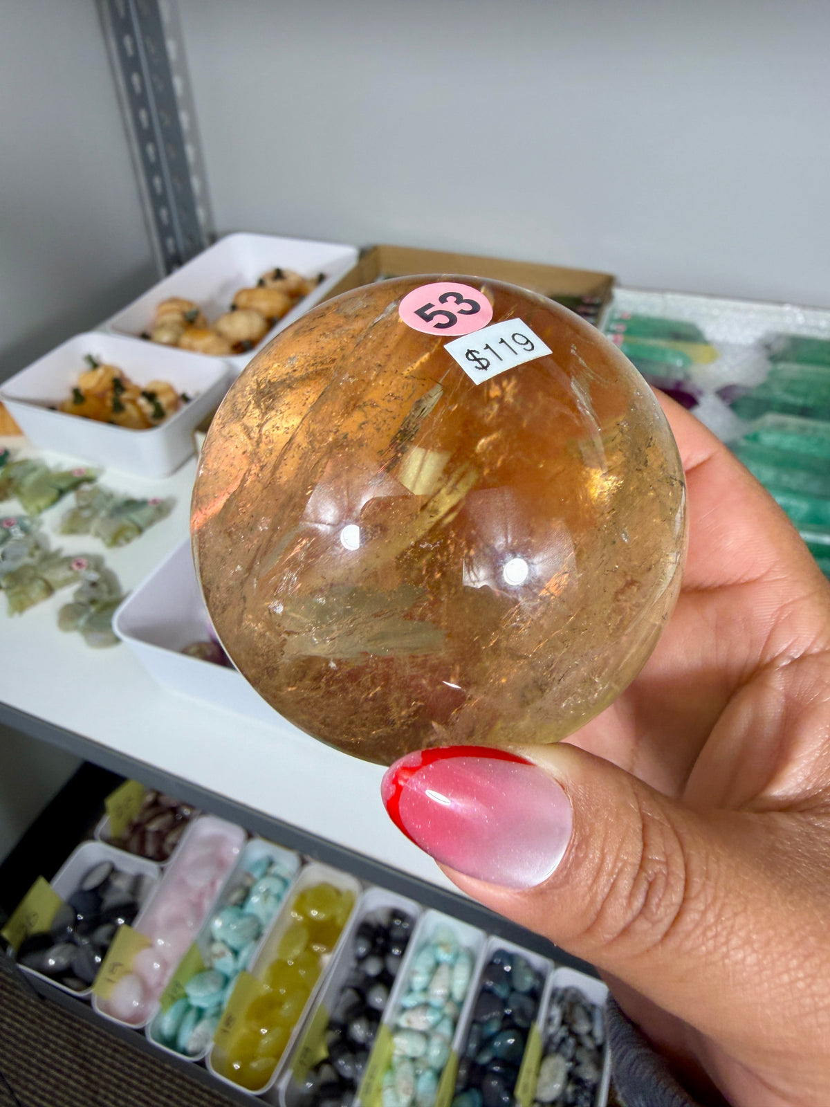 Gorgeous Natural Citrine Sphere from the Congo | Opt 53