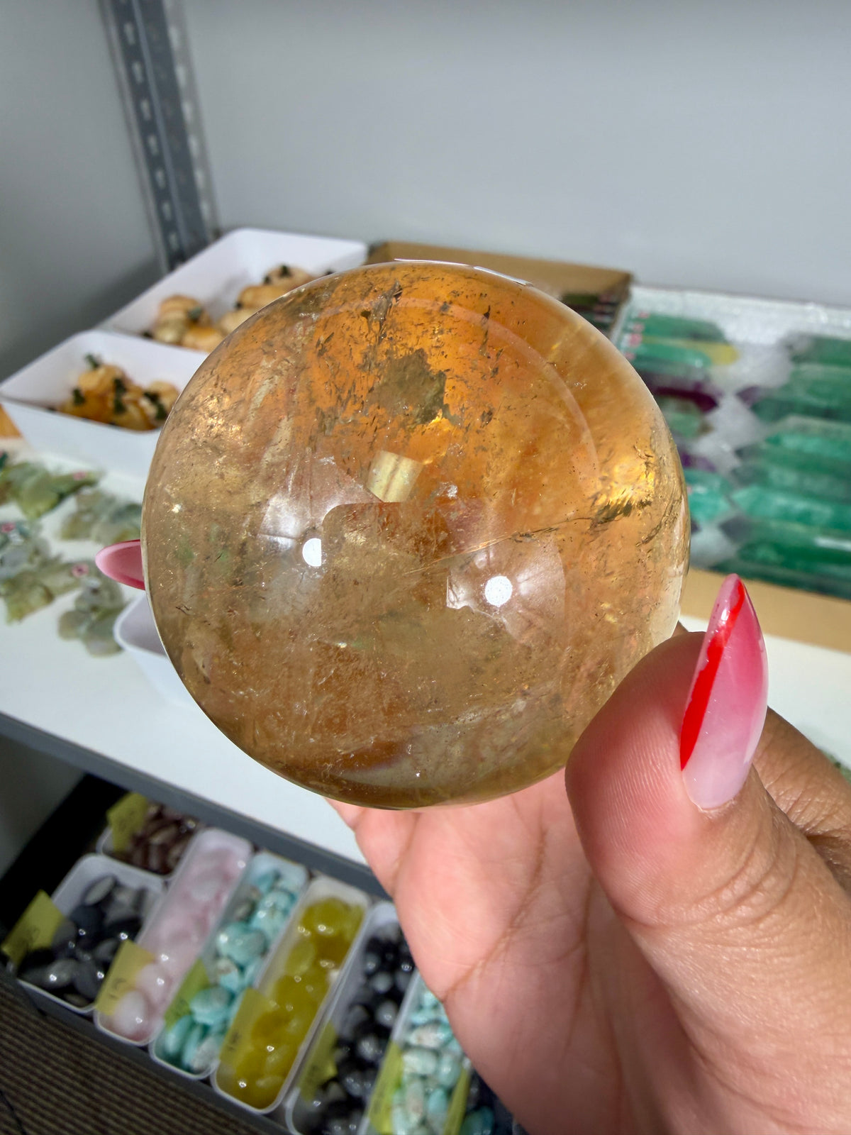 Gorgeous Natural Citrine Sphere from the Congo | Opt 53