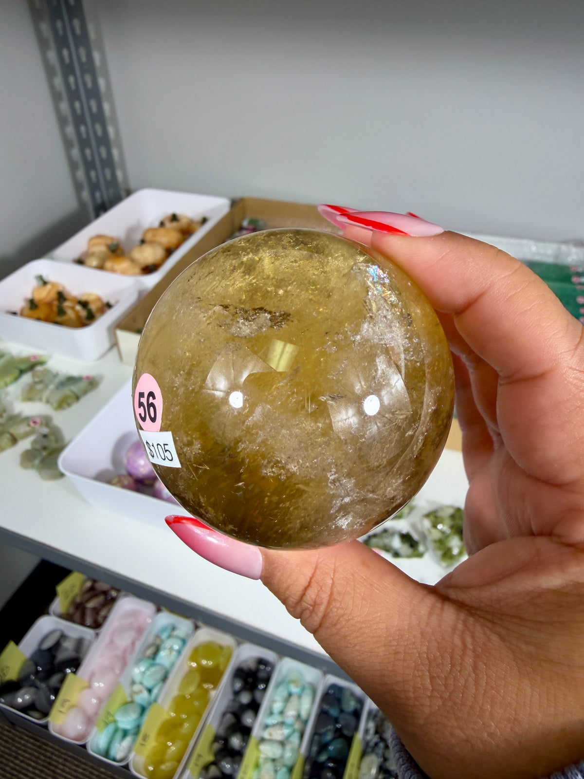 Gorgeous Natural Citrine Sphere from the Congo | Opt 56