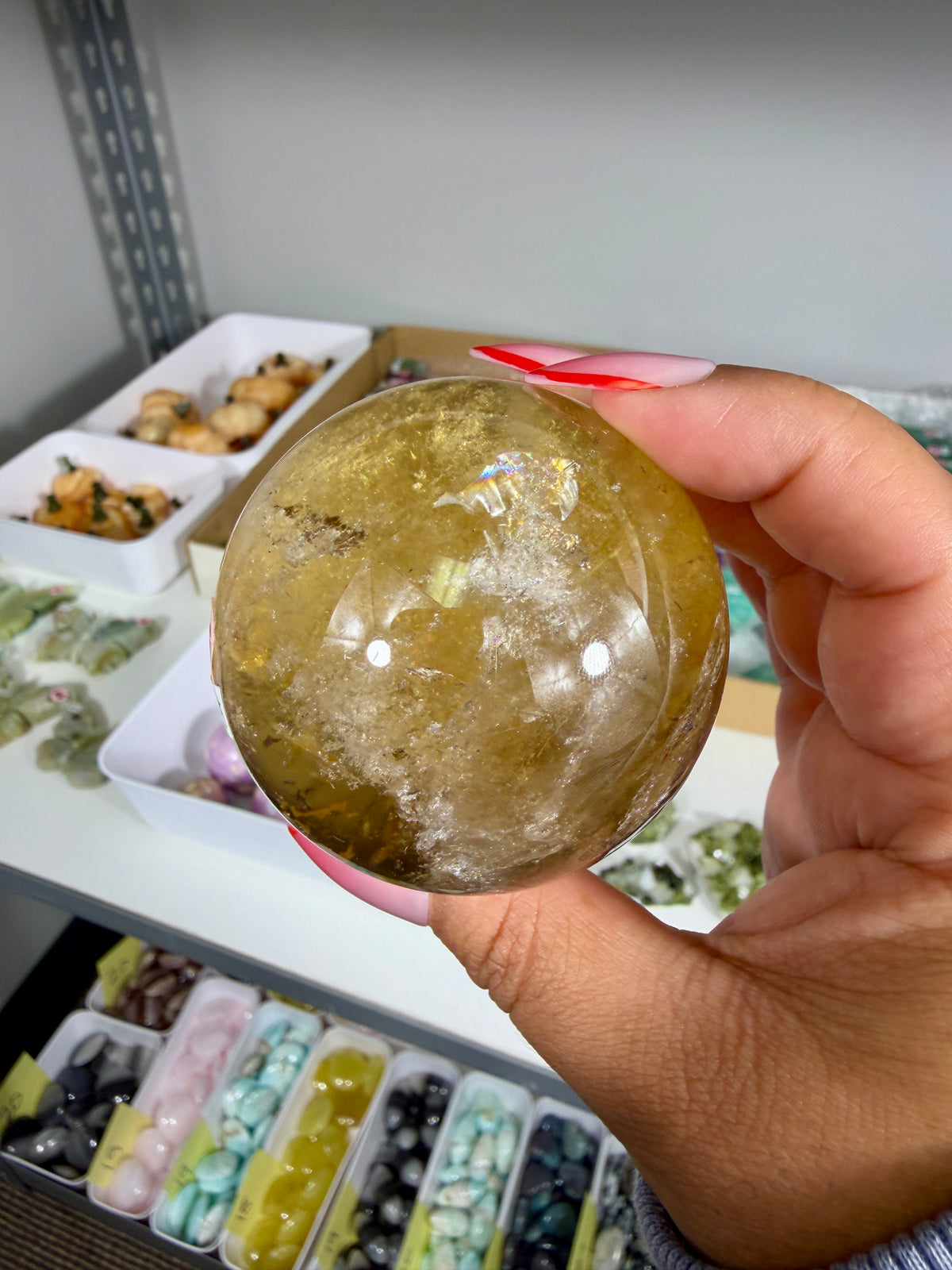 Gorgeous Natural Citrine Sphere from the Congo | Opt 56