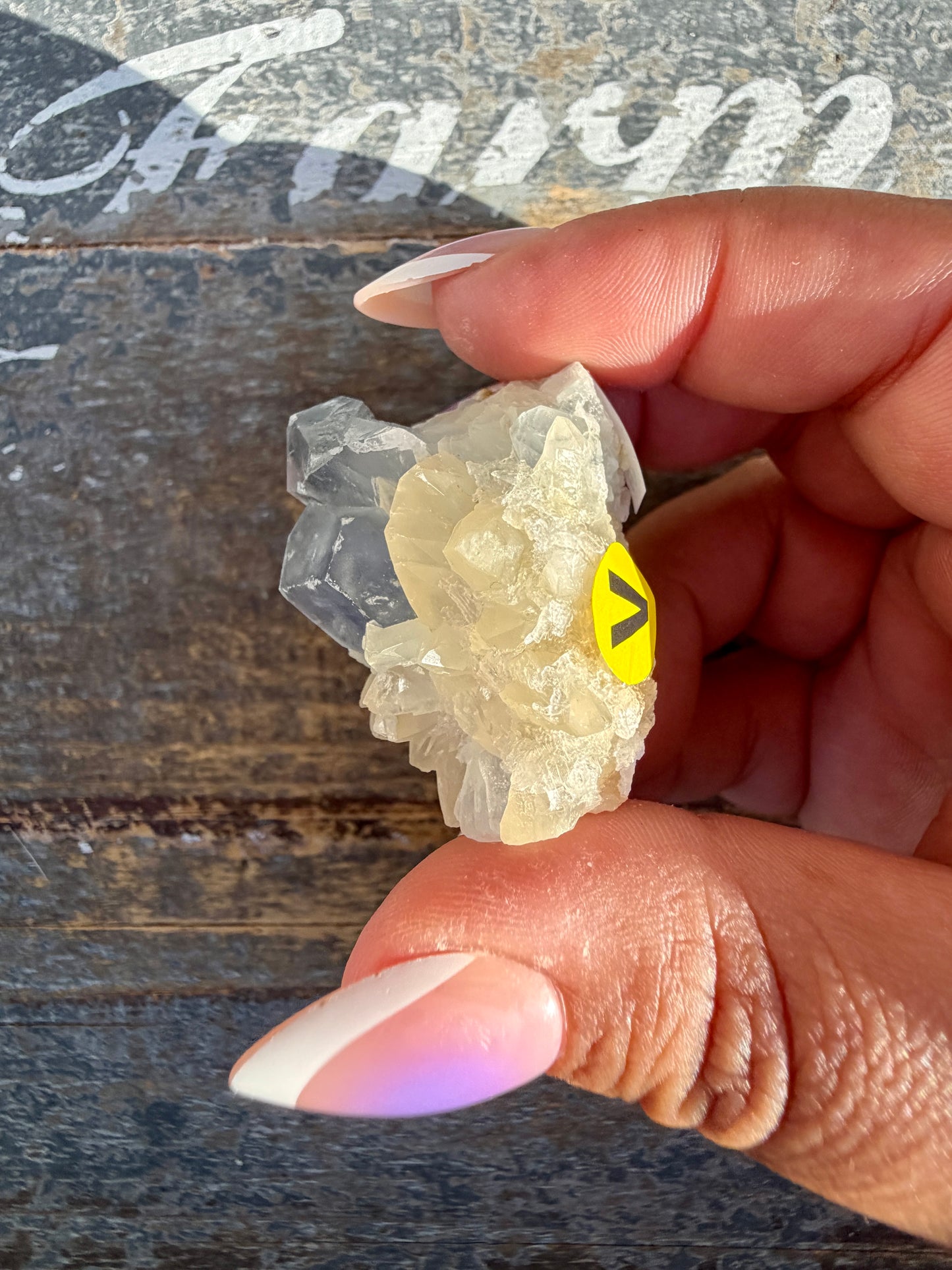 Gorgeous 1995 Celestine with Dogtooth Calcite from Afghanistan | Opt V