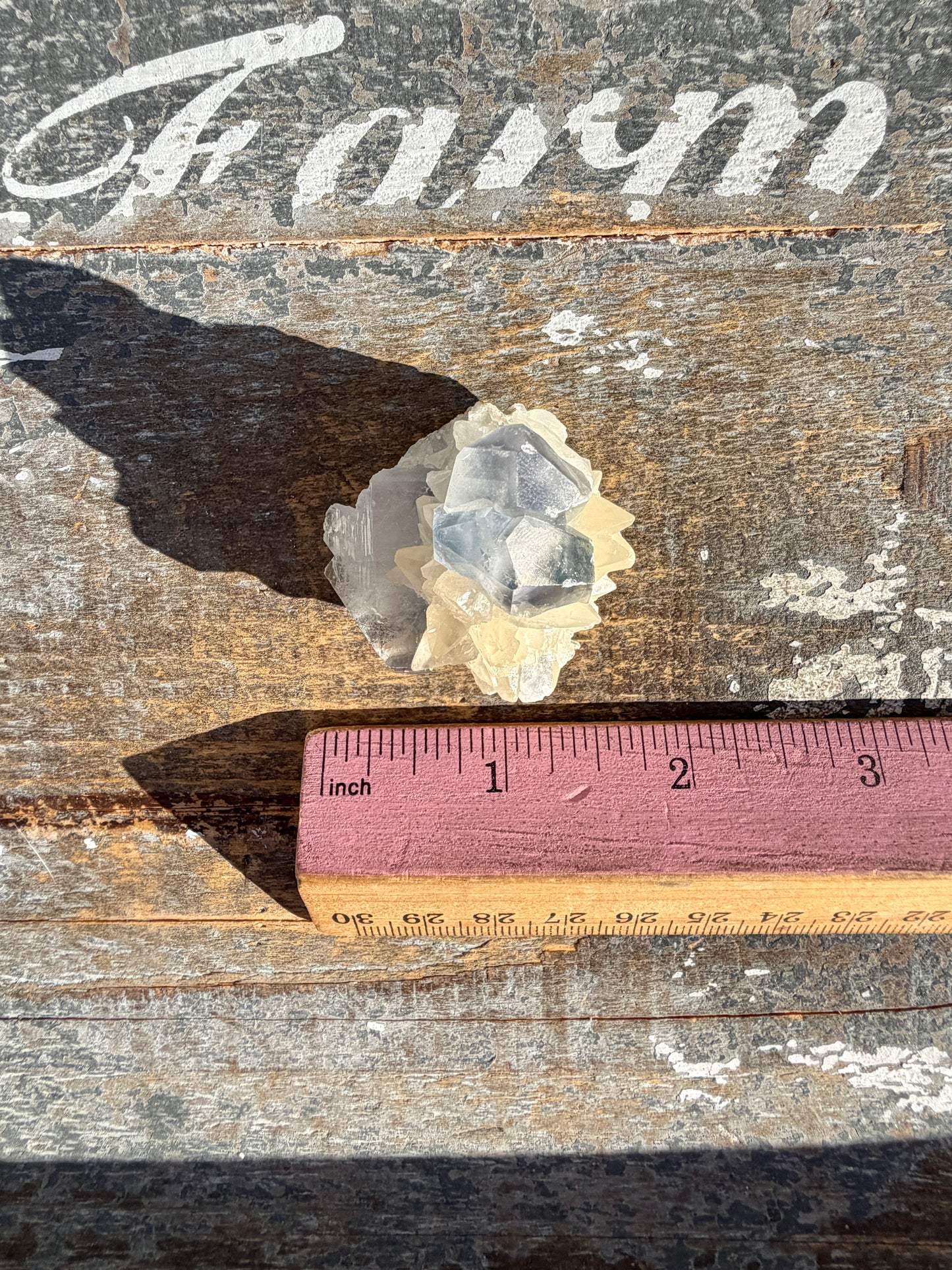 Gorgeous 1995 Celestine with Dogtooth Calcite from Afghanistan | Opt V