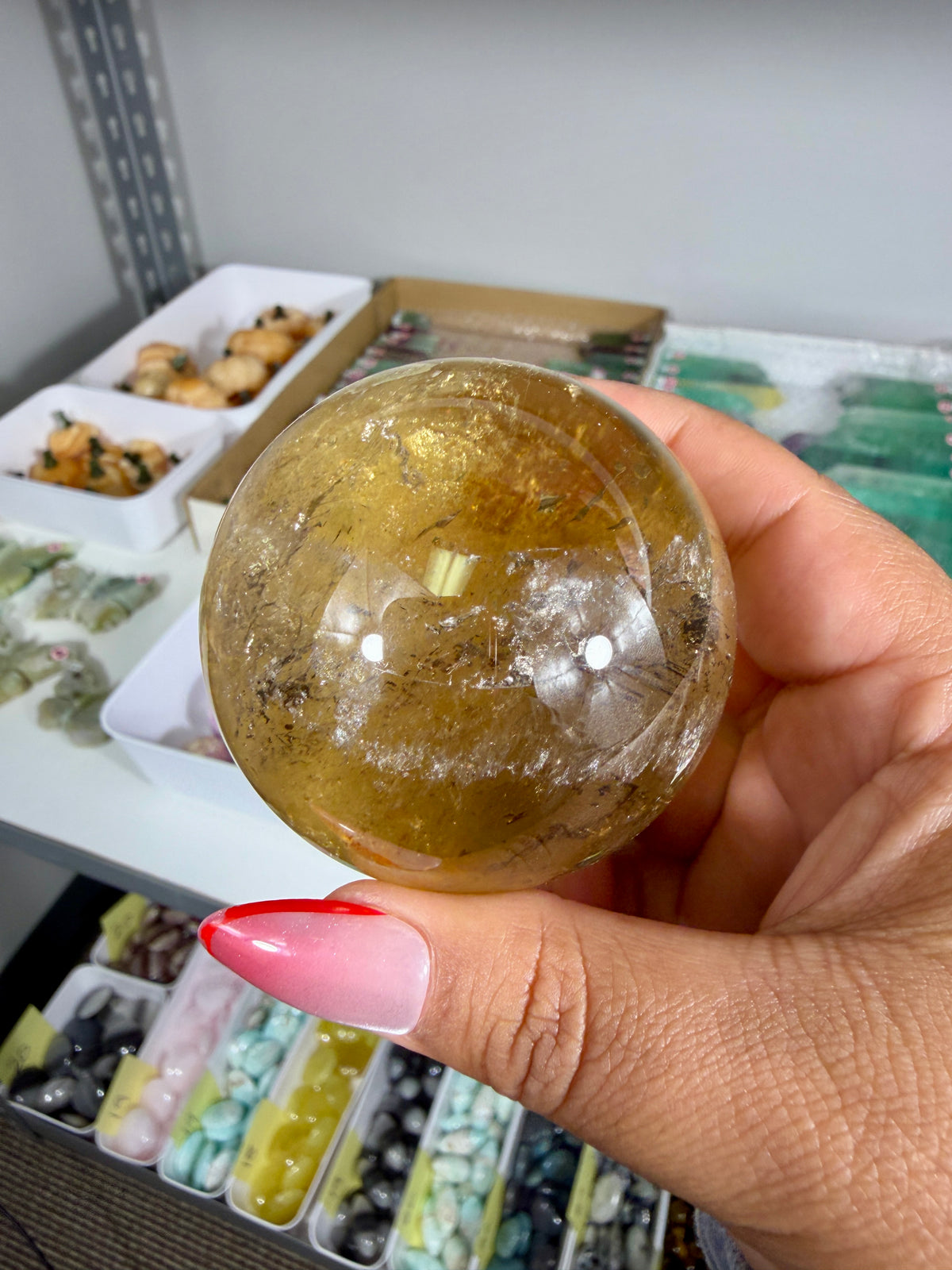 Gorgeous Natural Citrine Sphere from the Congo | Opt 56