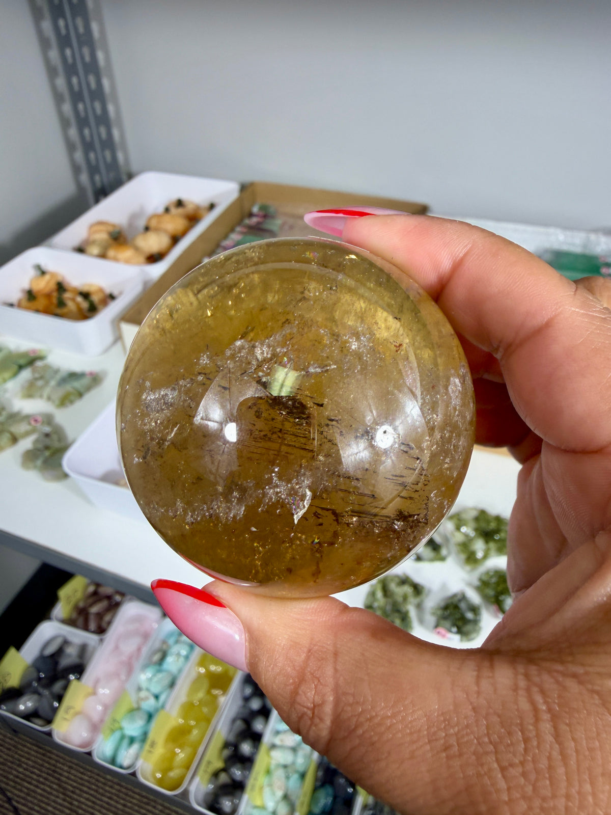 Gorgeous Natural Citrine Sphere from the Congo | Opt 56