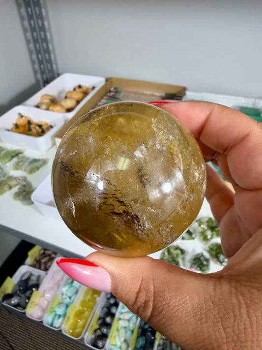 Gorgeous Natural Citrine Sphere from the Congo | Opt 56