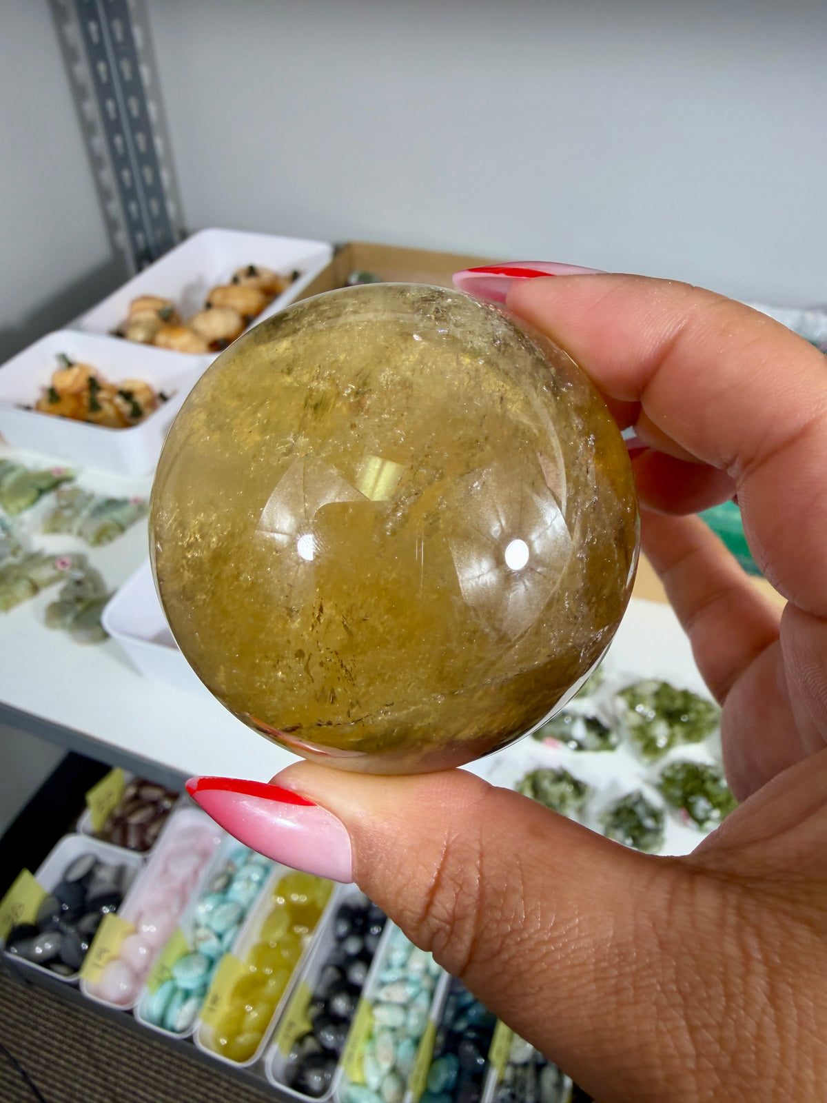 Gorgeous Natural Citrine Sphere from the Congo | Opt 56