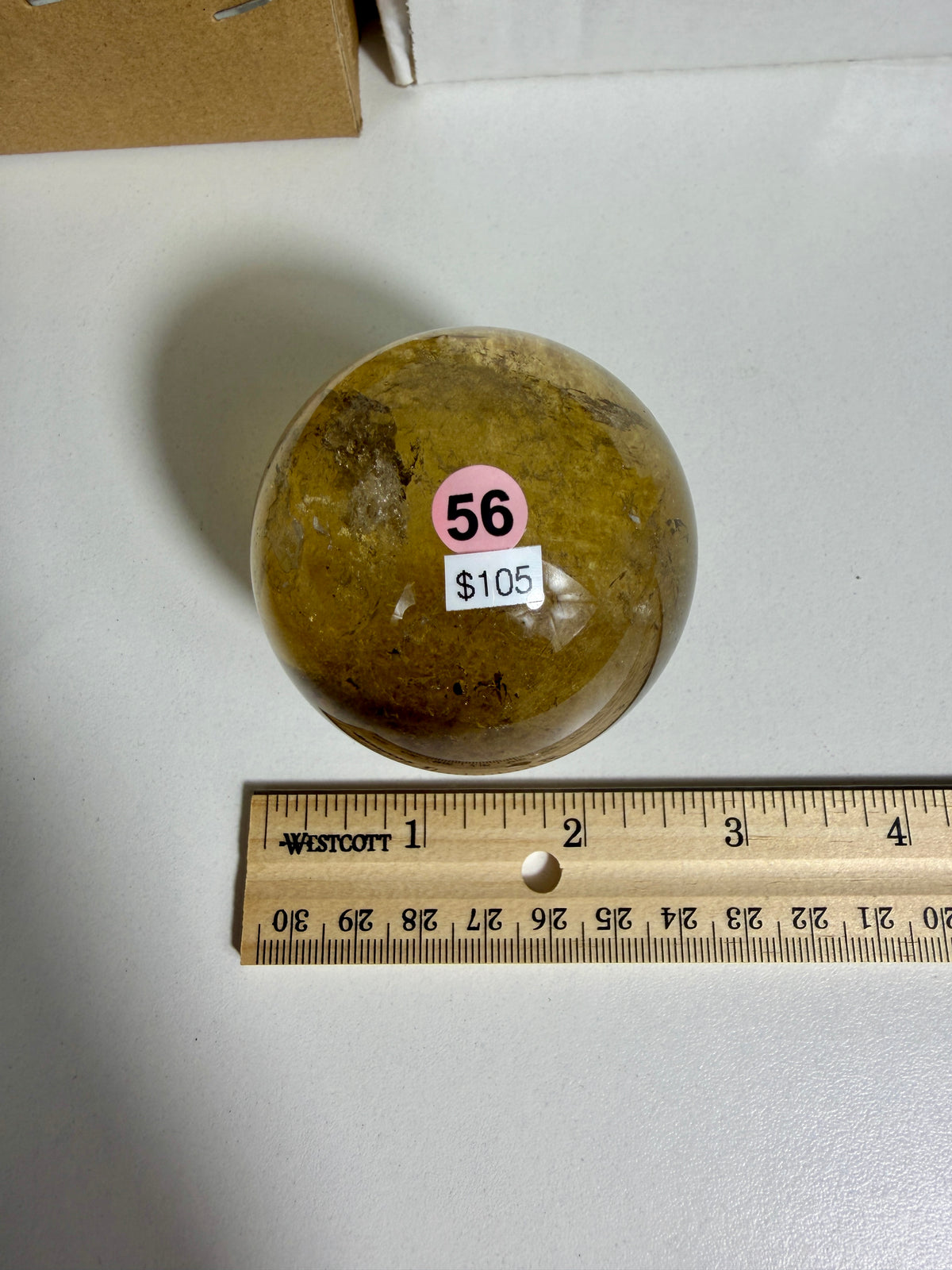 Gorgeous Natural Citrine Sphere from the Congo | Opt 56