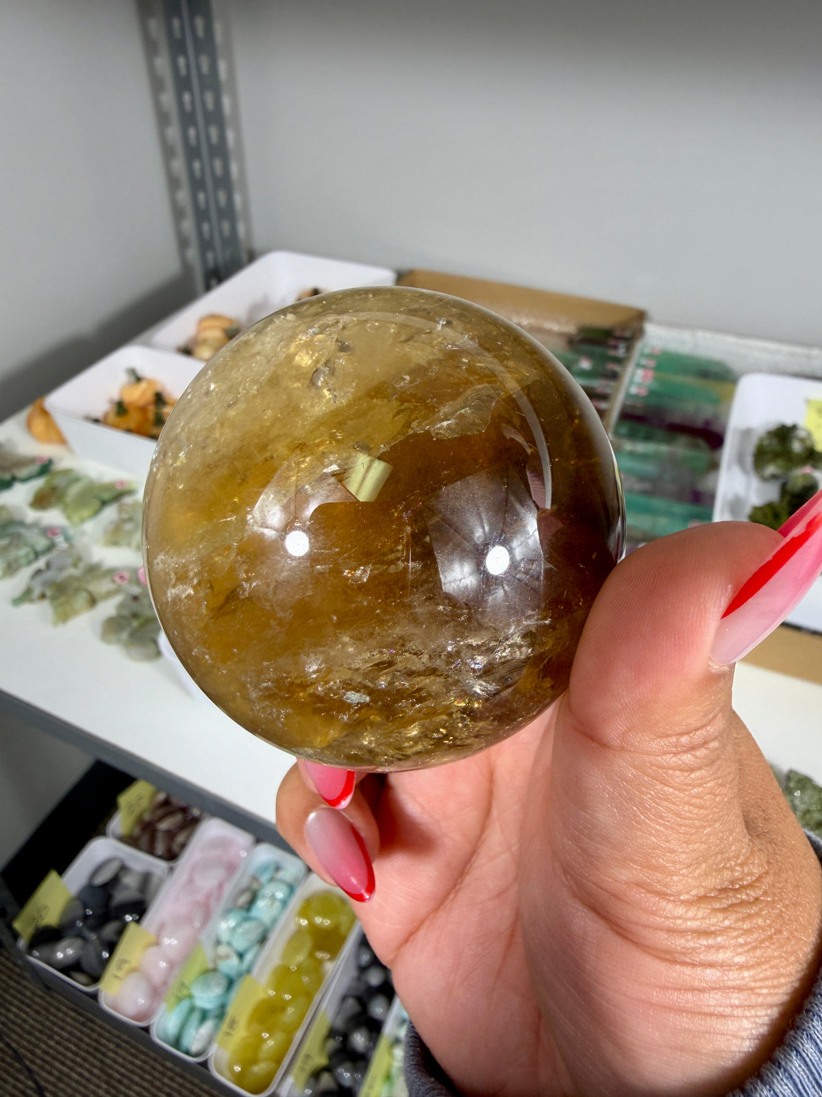 Gorgeous Natural Citrine Sphere from the Congo | Opt 50