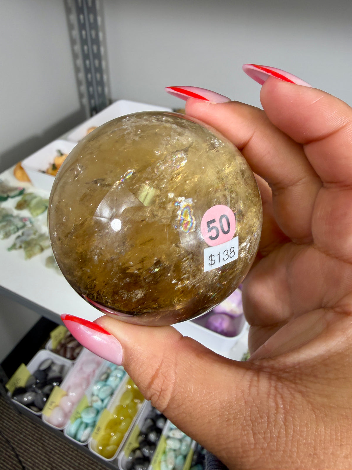 Gorgeous Natural Citrine Sphere from the Congo | Opt 50