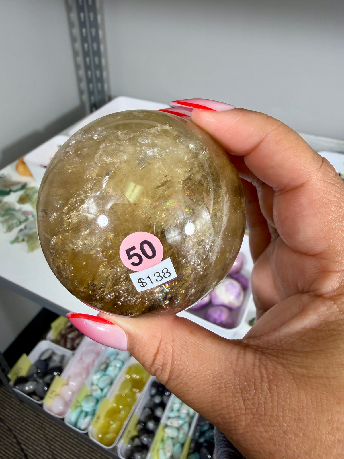 Gorgeous Natural Citrine Sphere from the Congo | Opt 50
