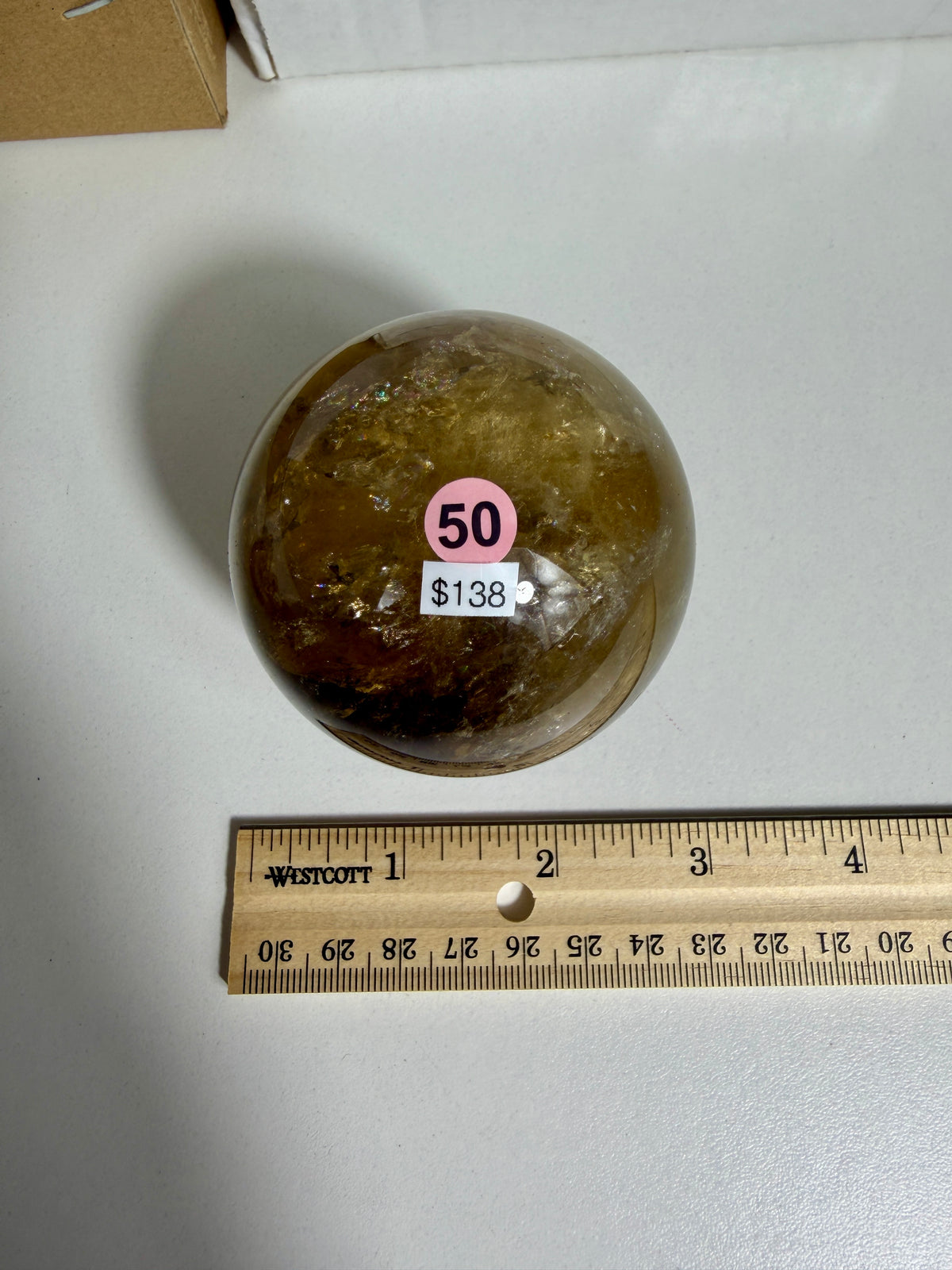 Gorgeous Natural Citrine Sphere from the Congo | Opt 50