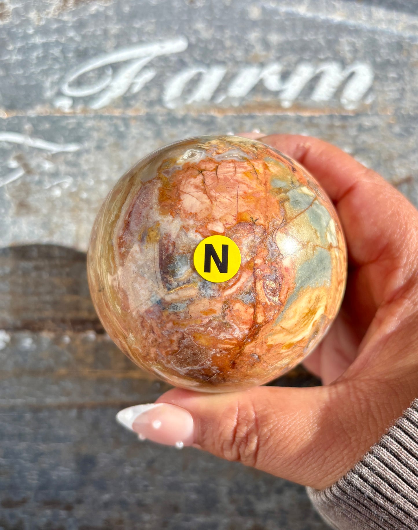 Gorgeous Ibis Jasper Sphere from Madagascar | Opt N
