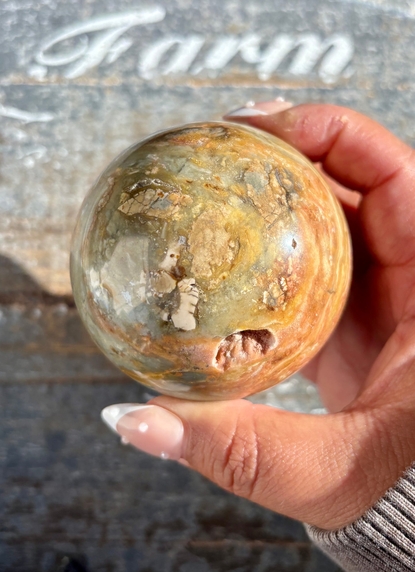 Gorgeous Ibis Jasper Sphere from Madagascar | Opt N