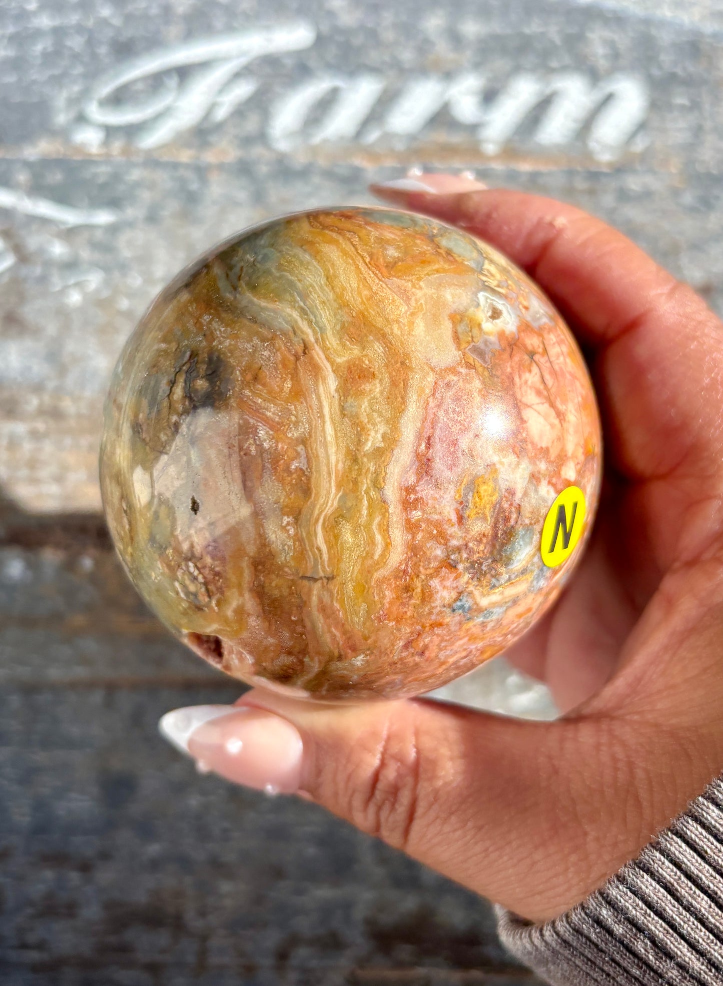 Gorgeous Ibis Jasper Sphere from Madagascar | Opt N