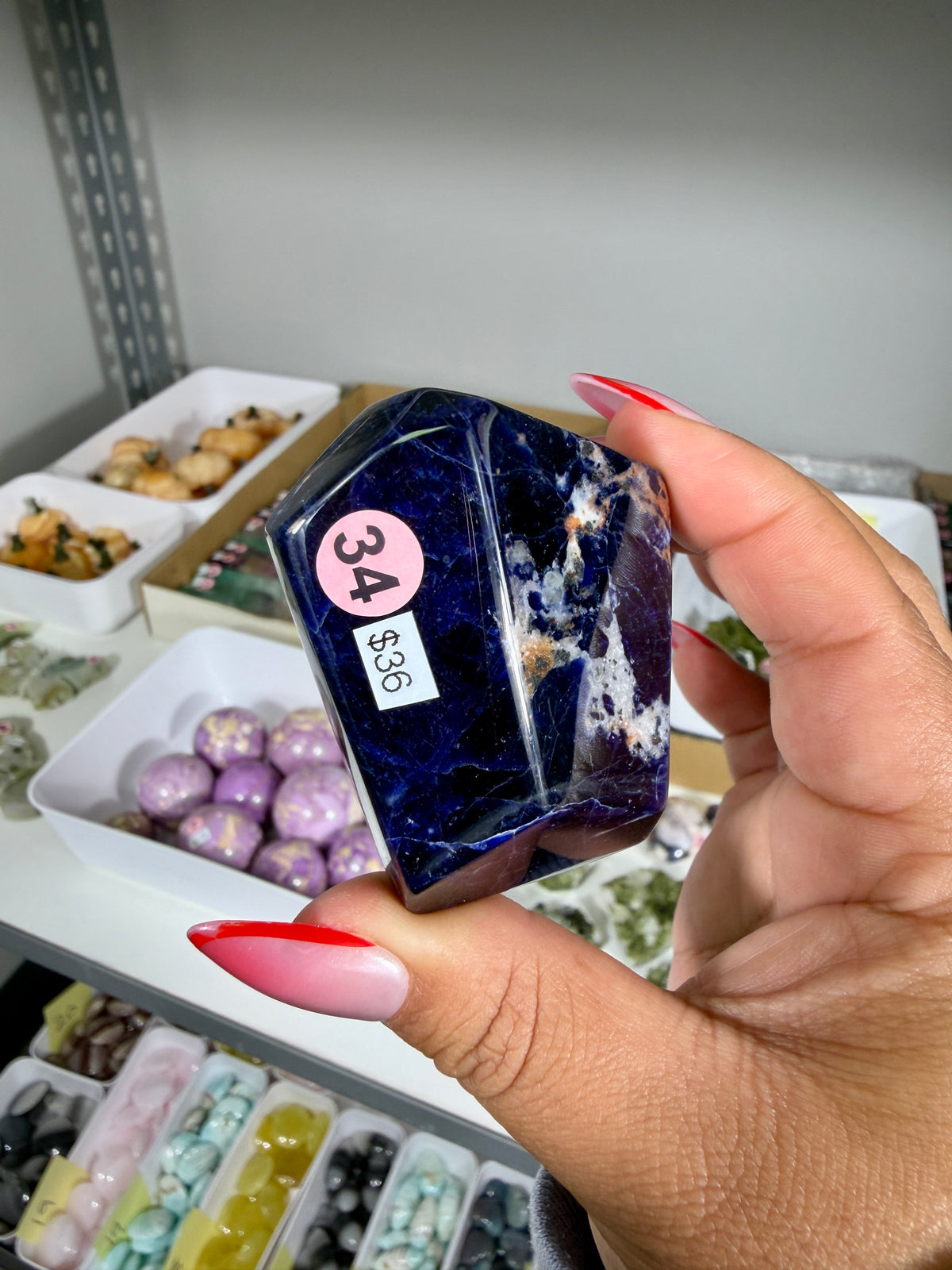 Gorgeous Dark Blue Sodalite Freeform | Opt 34