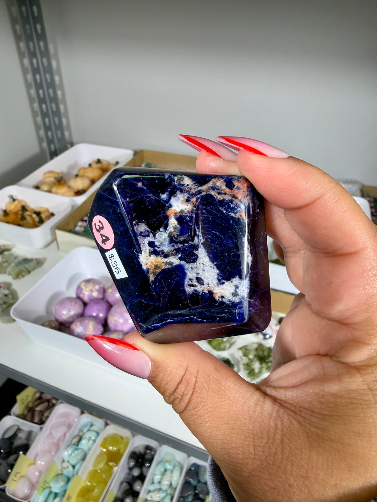 Gorgeous Dark Blue Sodalite Freeform | Opt 34