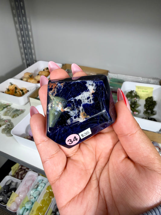 Gorgeous Dark Blue Sodalite Freeform | Opt 34