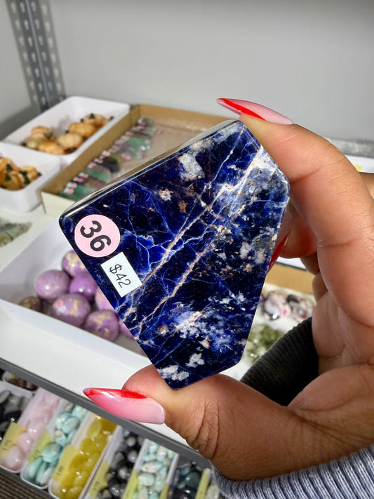 Gorgeous Dark Blue Sodalite Freeform | Opt 36