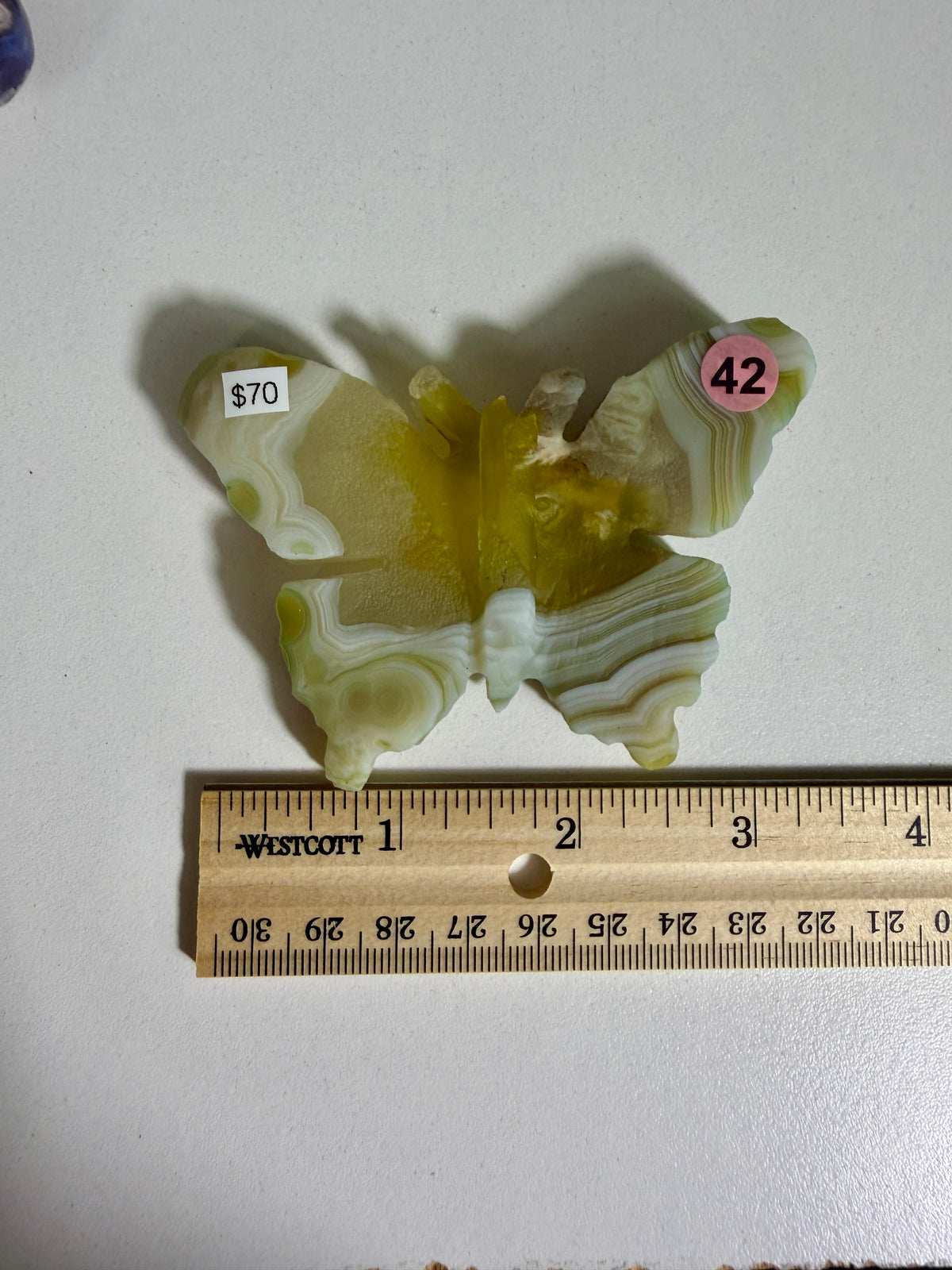Gorgeous Gobi Agate Hand Carved Butterfly | Opt 42