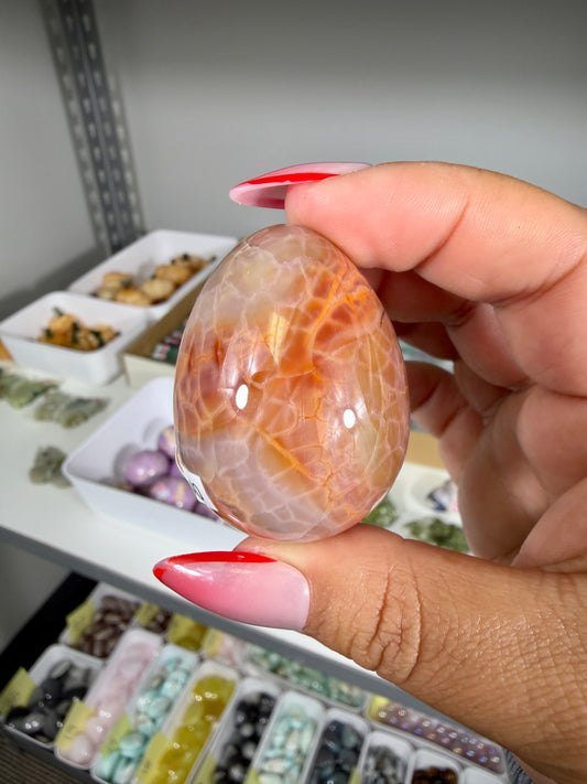 Gorgeous Snake Skin Agate Egg | Opt 19