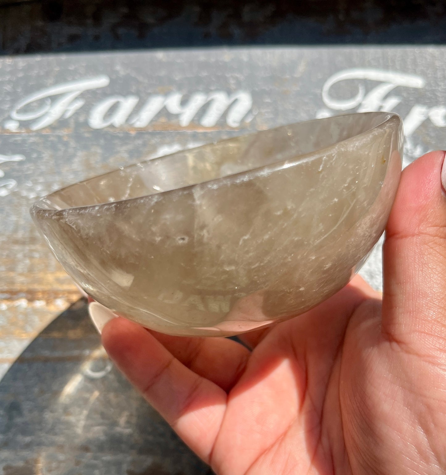 Gorgeous Smokey Quartz Bowl from Brazil