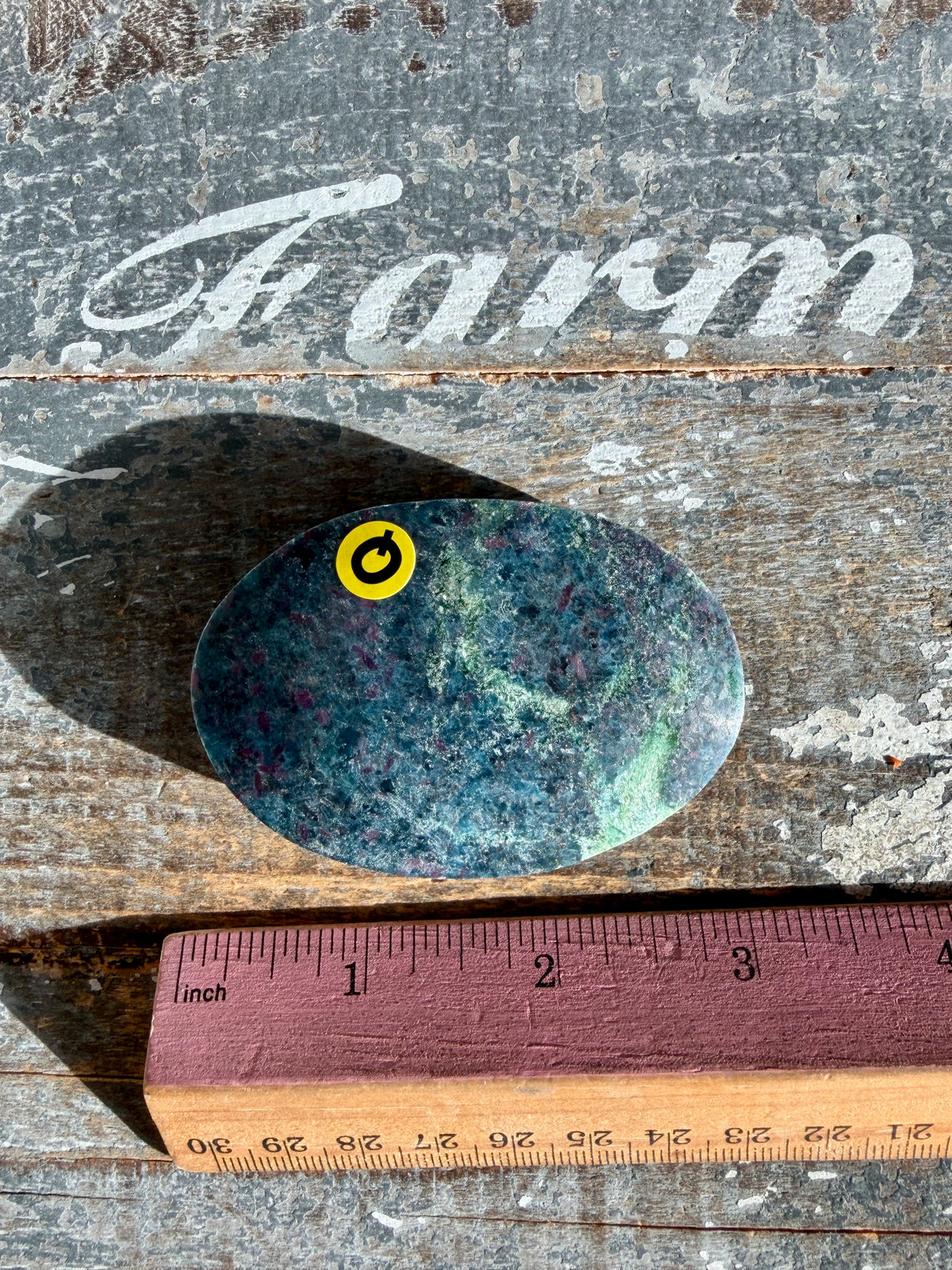 Gorgeous Ruby in Kyanite Palmstone | Opt Q – ColdBrewCrystals