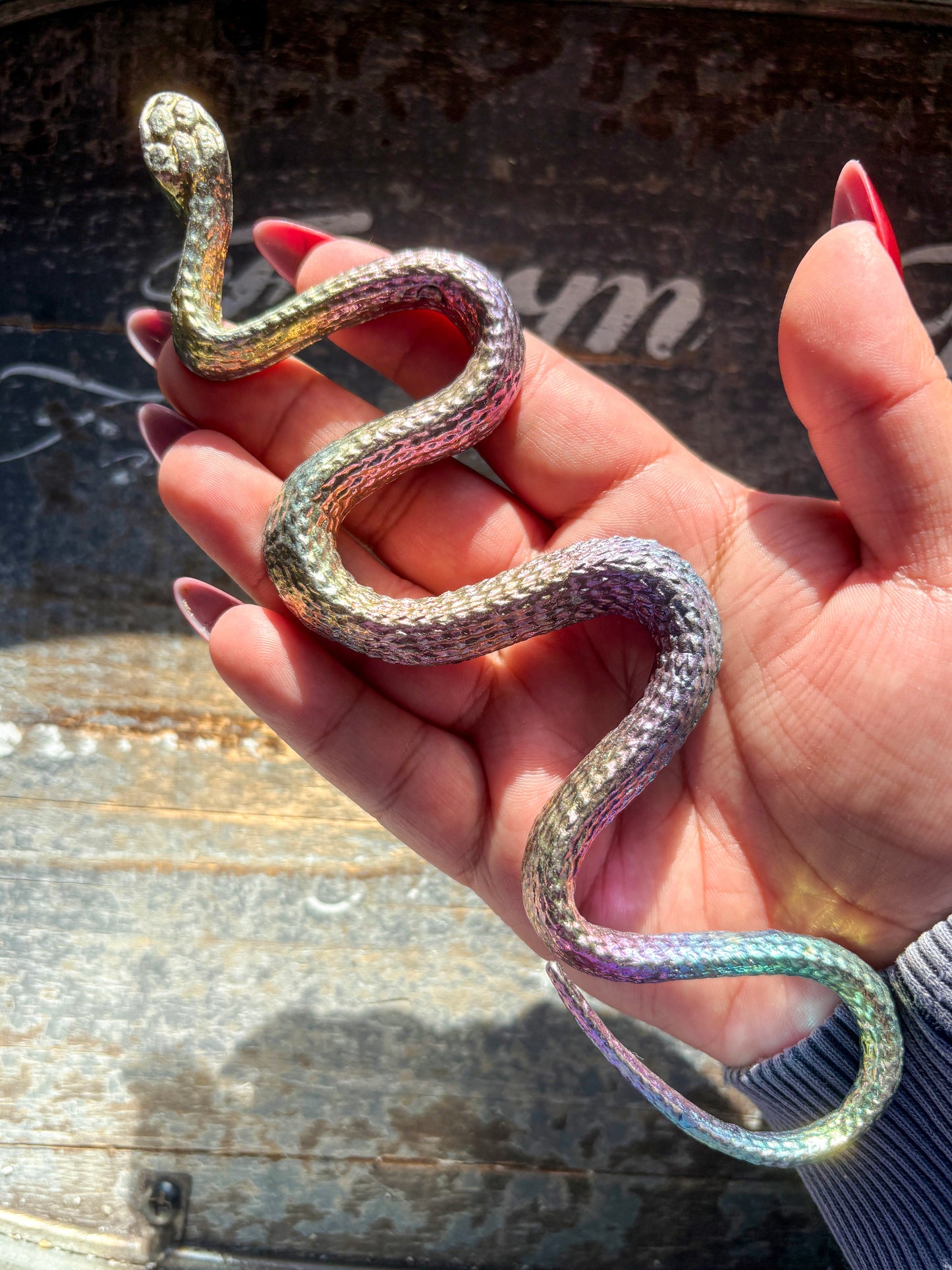 Gorgeous Rainbow Bismuth Snake