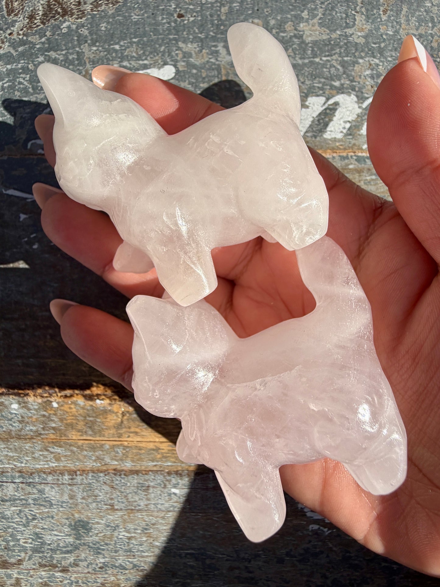 One (1) Adorable Rose Quartz Kitty | Intuitively Chosen